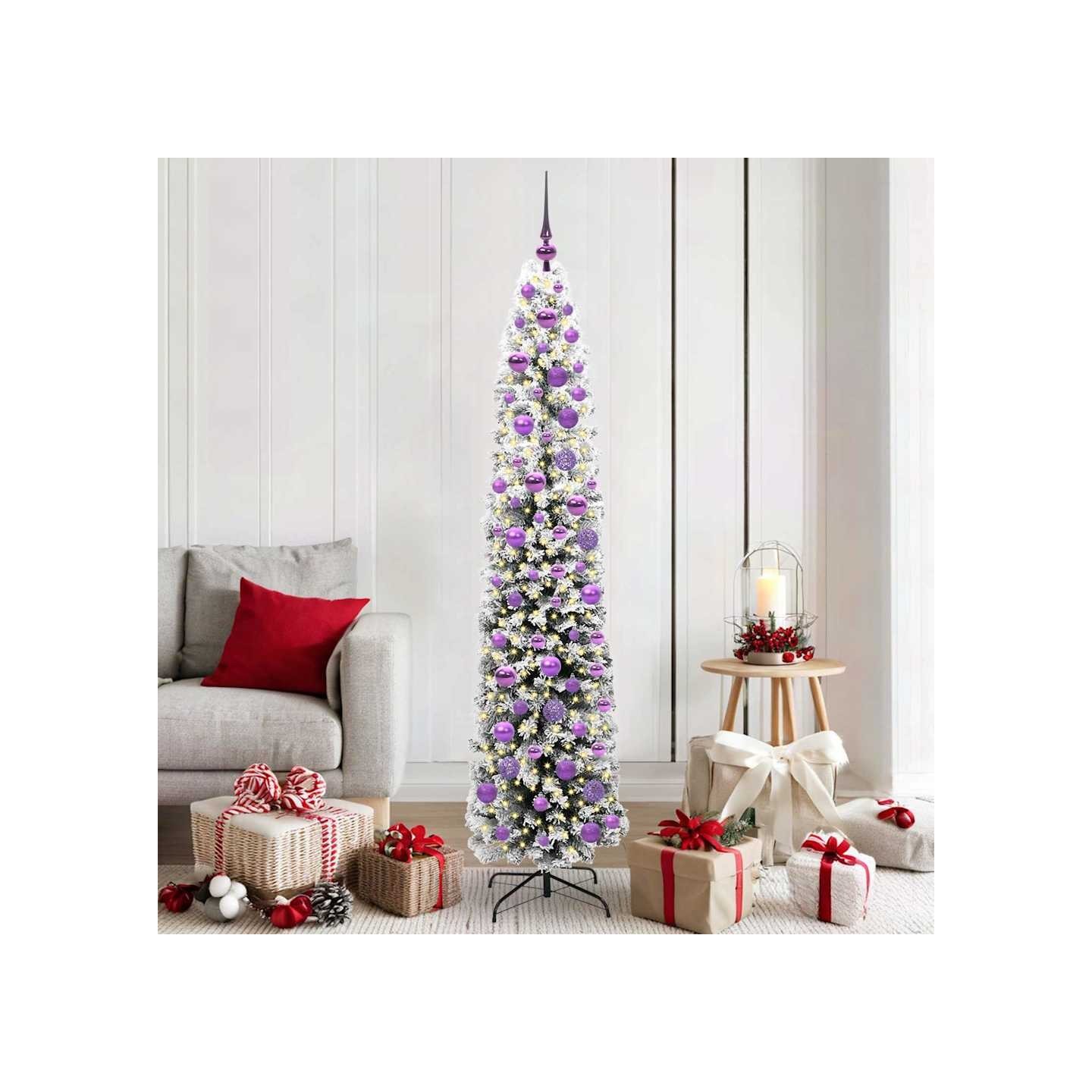 Sapin de Noël artificiel Vert 180 cm PVC et acier et plastique