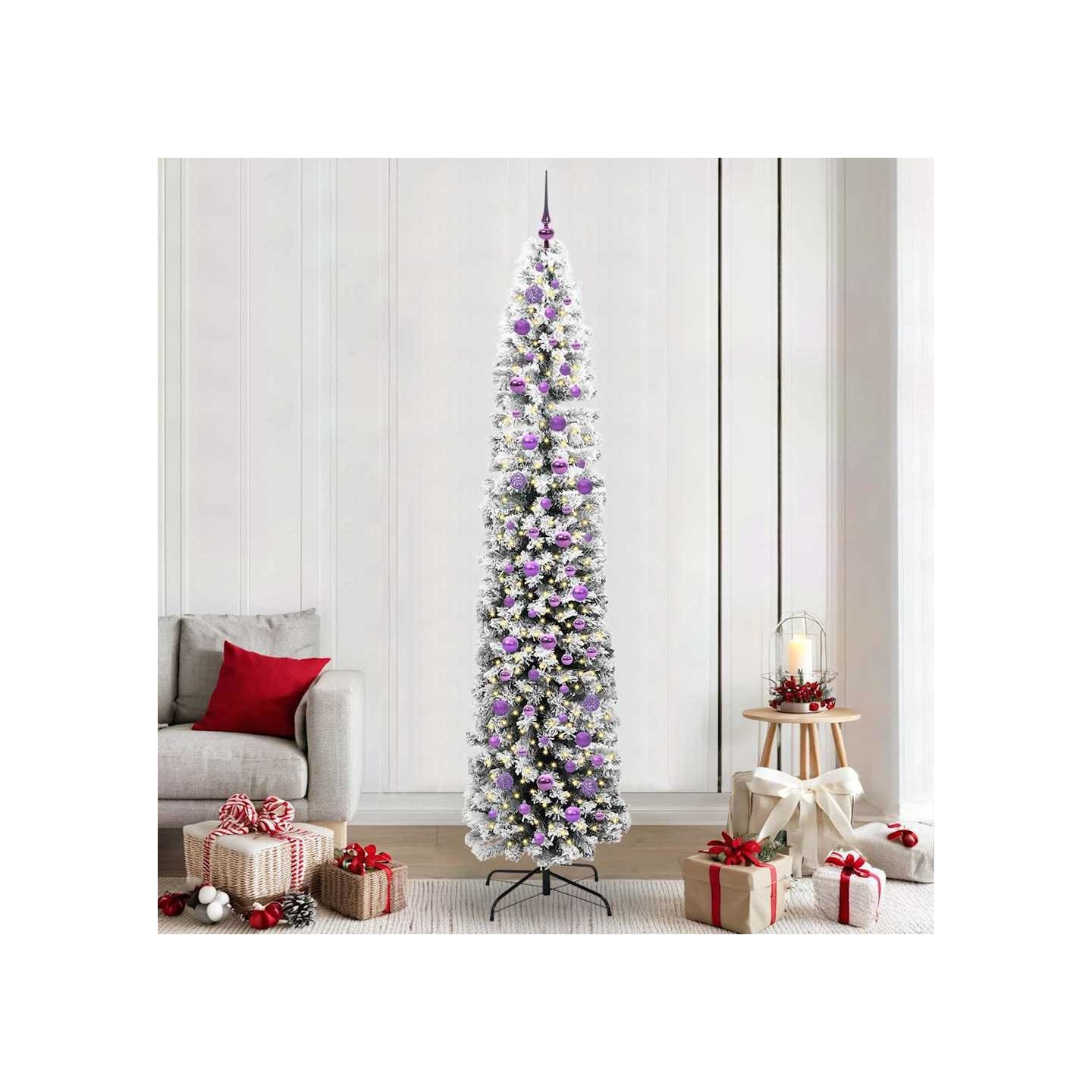 Sapin de Noël artificiel Vert 240 cm PVC et acier et plastique