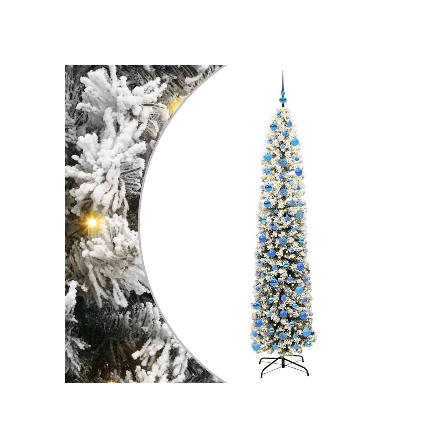 Sapin de Noël artificiel Vert 240 cm PVC et acier et plastique