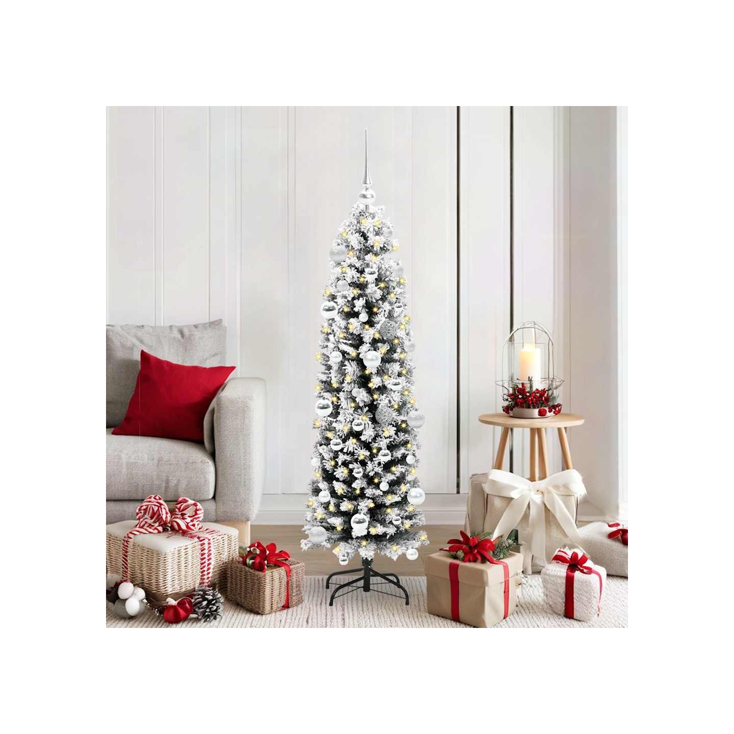 Sapin de Noël artificiel Vert 150 cm PVC et acier et plastique