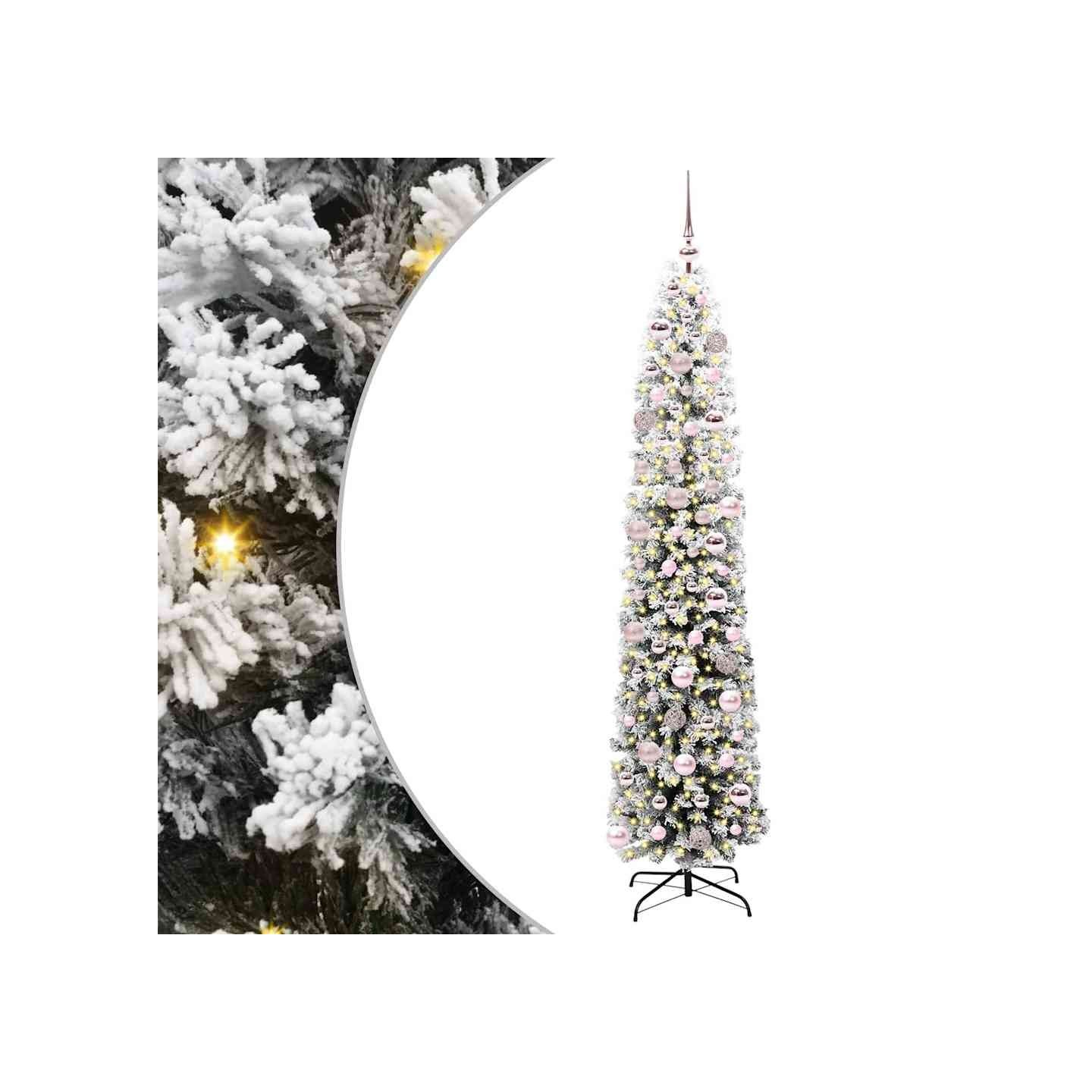 Sapin de Noël artificiel Vert 180 cm PVC et acier et plastique