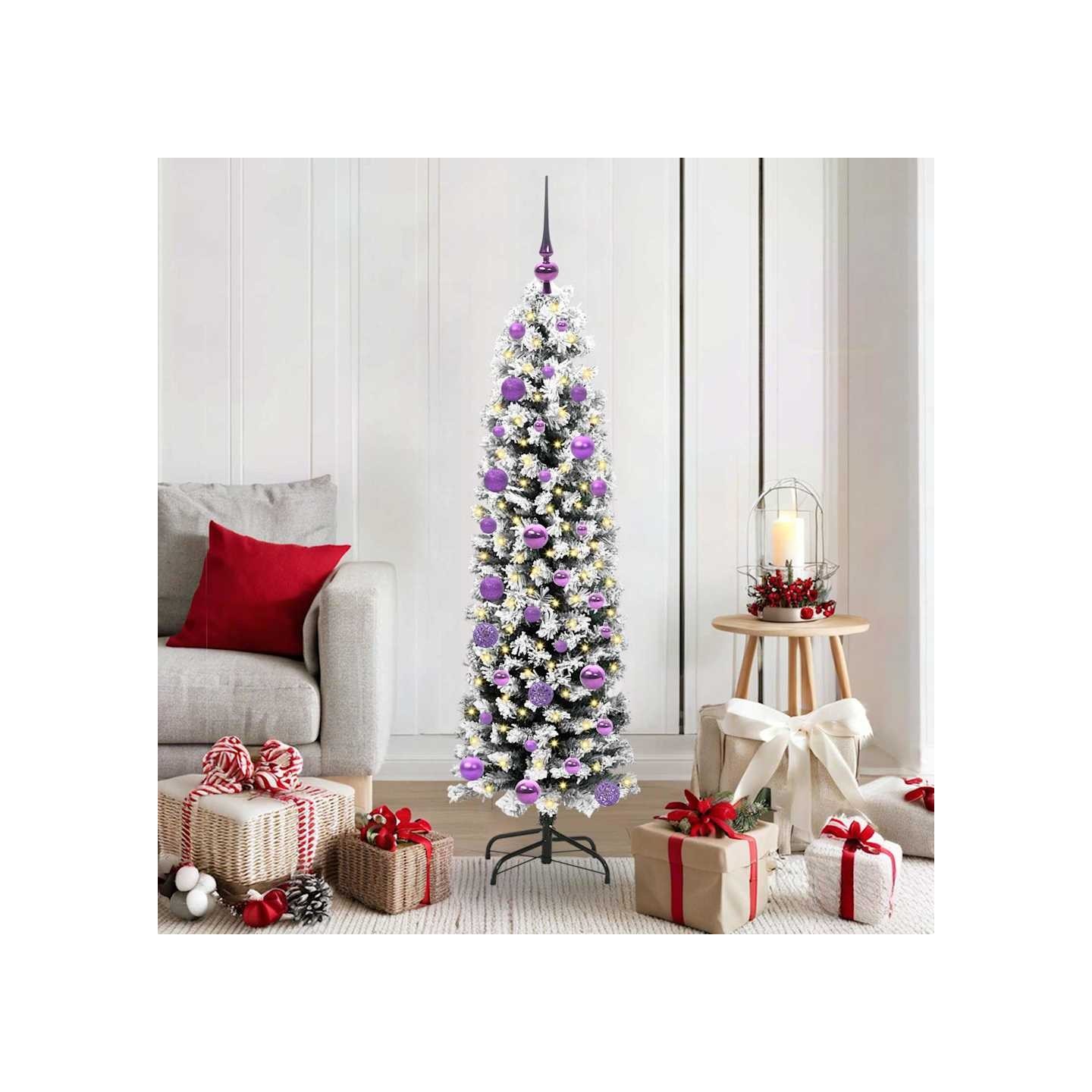 Sapin de Noël artificiel Vert 150 cm PVC et acier et plastique