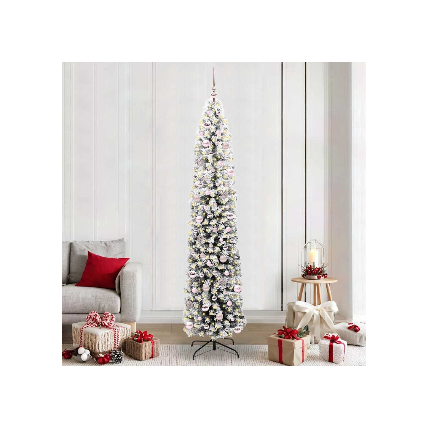 Sapin de Noël artificiel Vert 240 cm PVC et acier et plastique