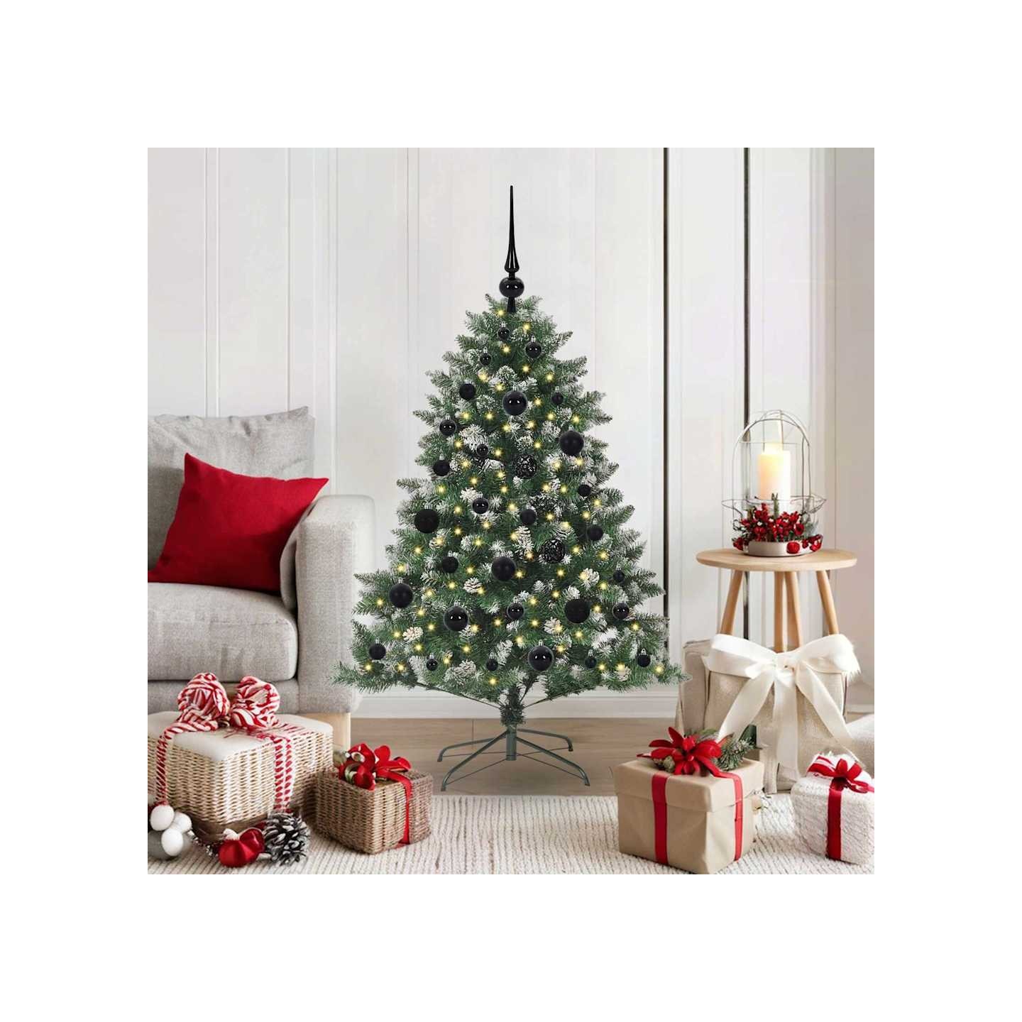 Sapin de Noël artificiel Vert 120 cm PVC, plastique et acier
