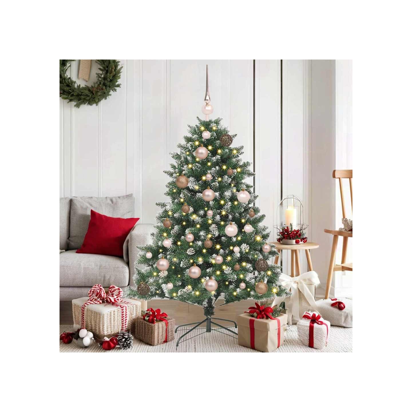 Sapin de Noël artificiel Vert 120 cm PVC, plastique et acier