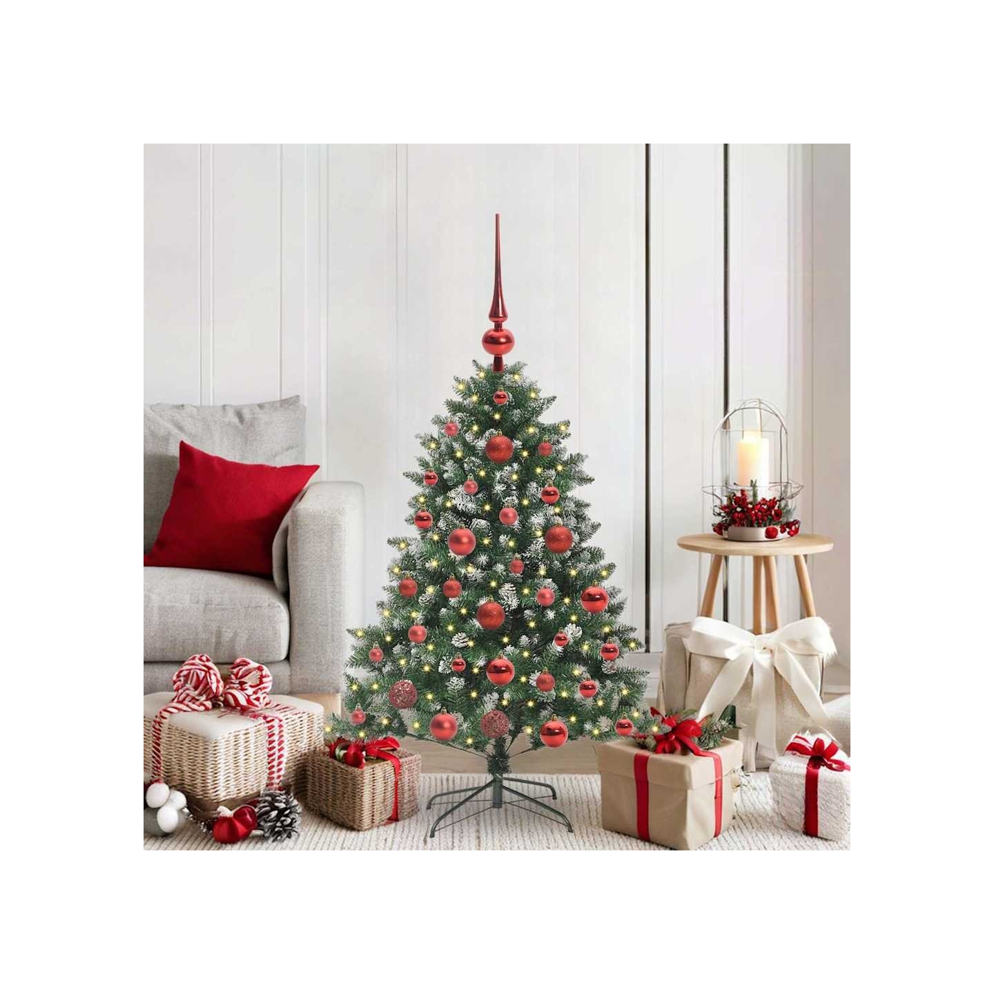 Sapin de Noël artificiel Vert 120 cm PVC, plastique et acier