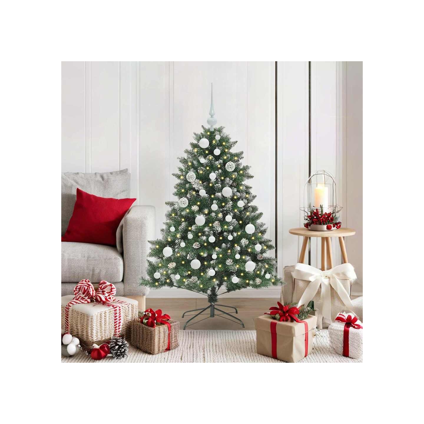 Sapin de Noël artificiel Vert 120 cm PVC, plastique et acier