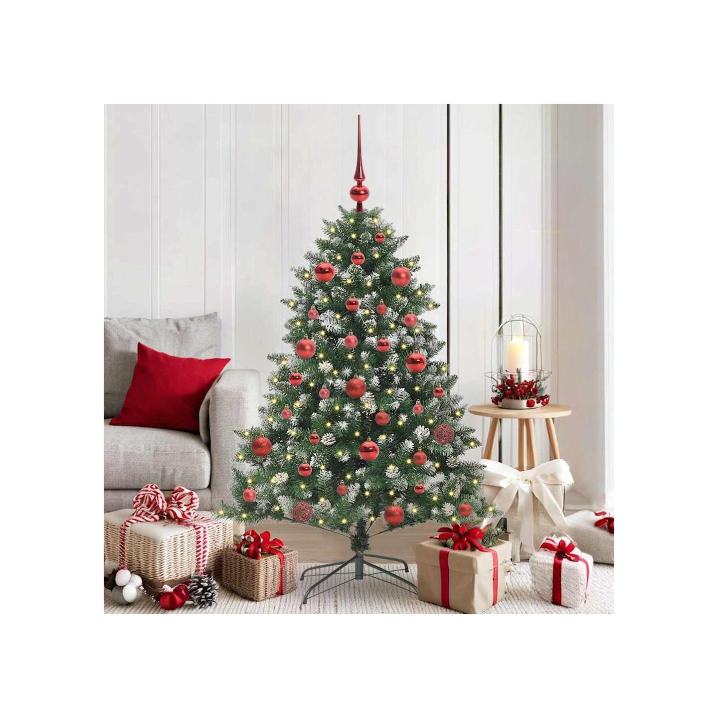 Sapin de Noël artificiel Vert 150 cm PVC, plastique et acier