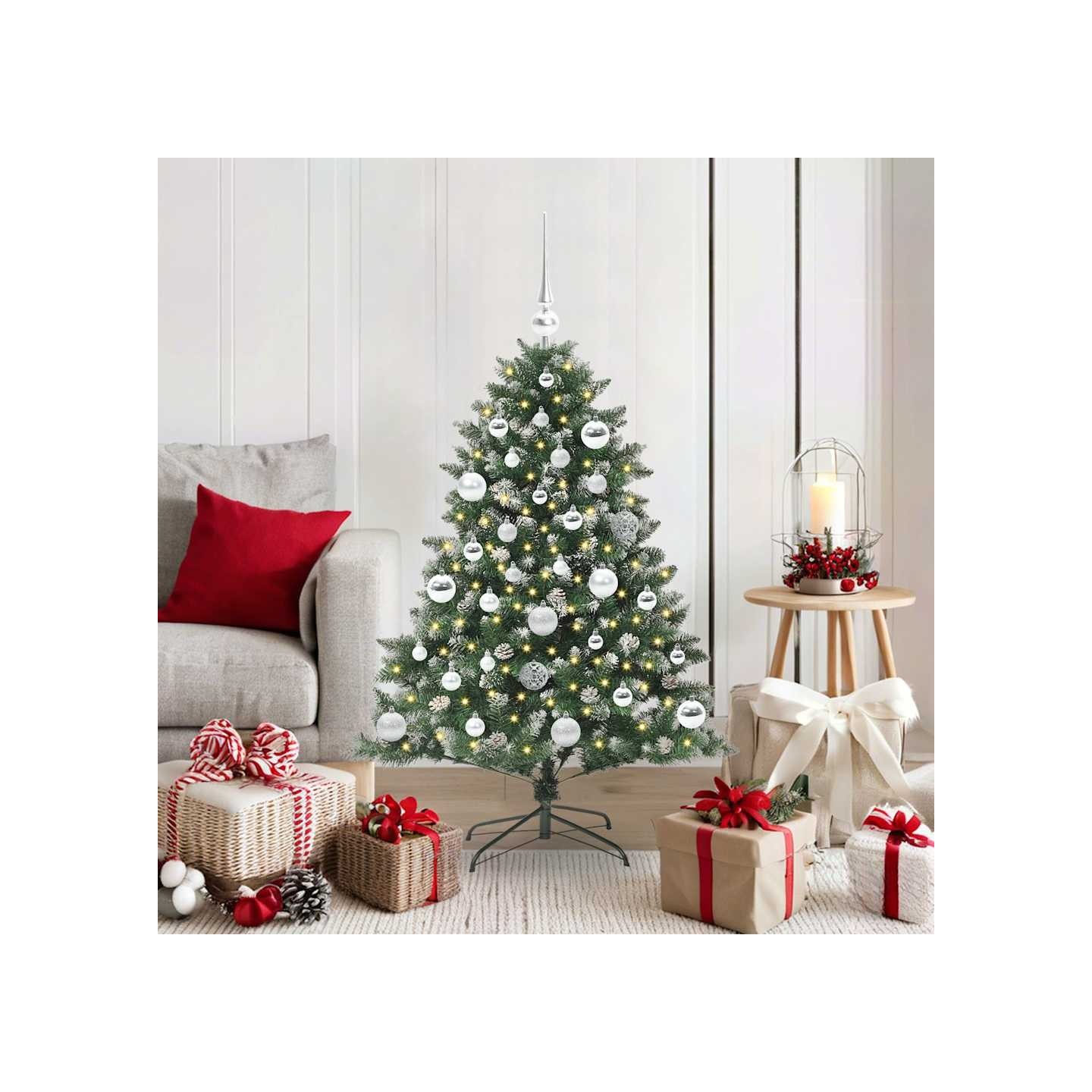 Sapin de Noël artificiel Vert 120 cm PVC, plastique et acier