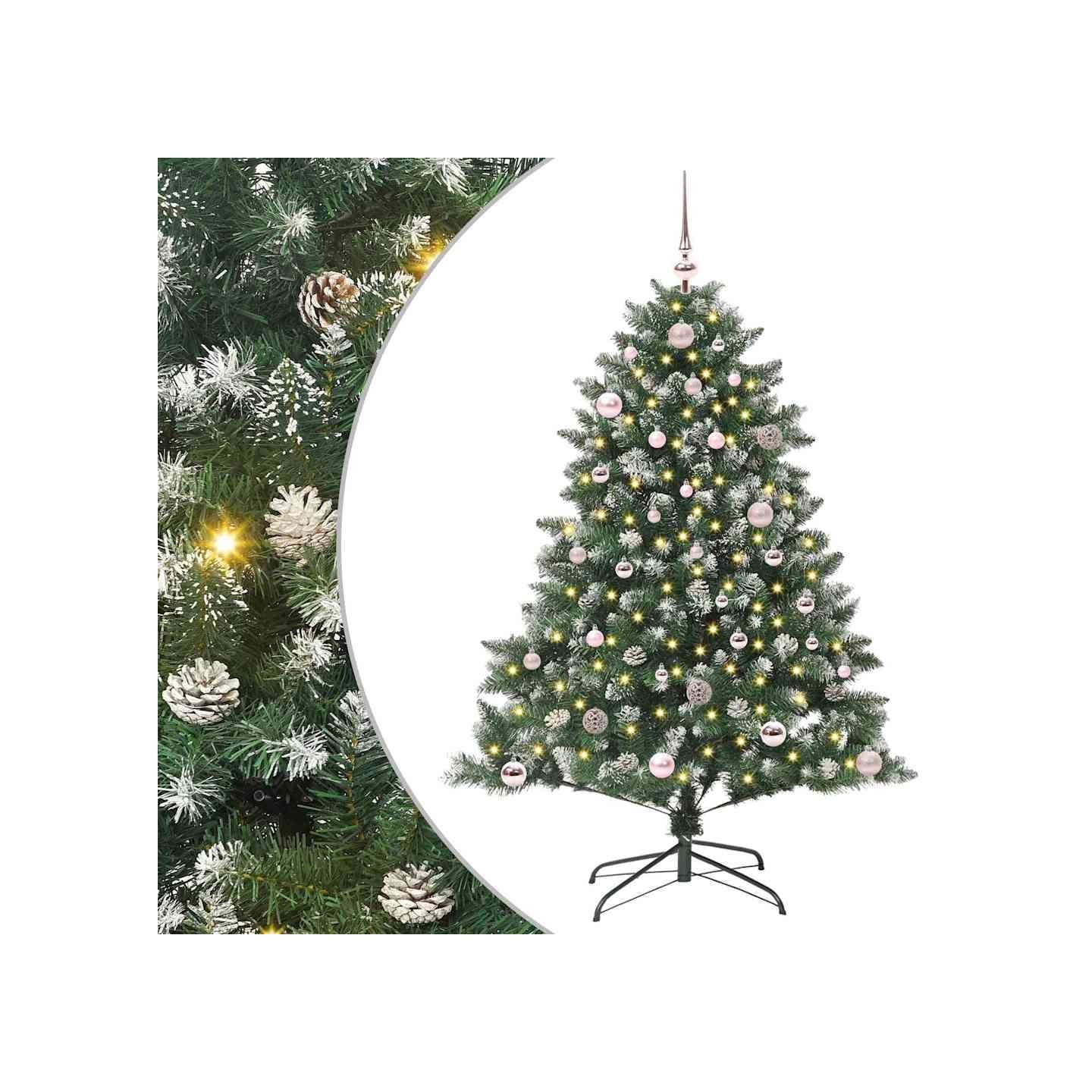 Sapin de Noël artificiel Vert 150 cm PVC, plastique et acier