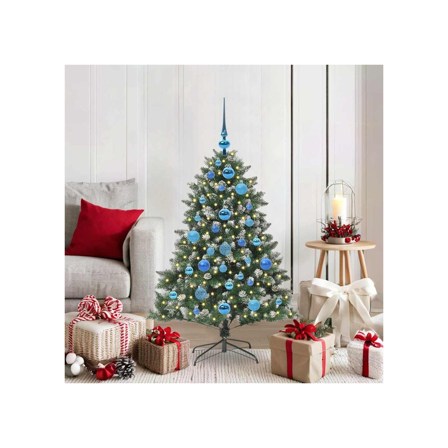 Sapin de Noël artificiel Vert 120 cm PVC, plastique et acier