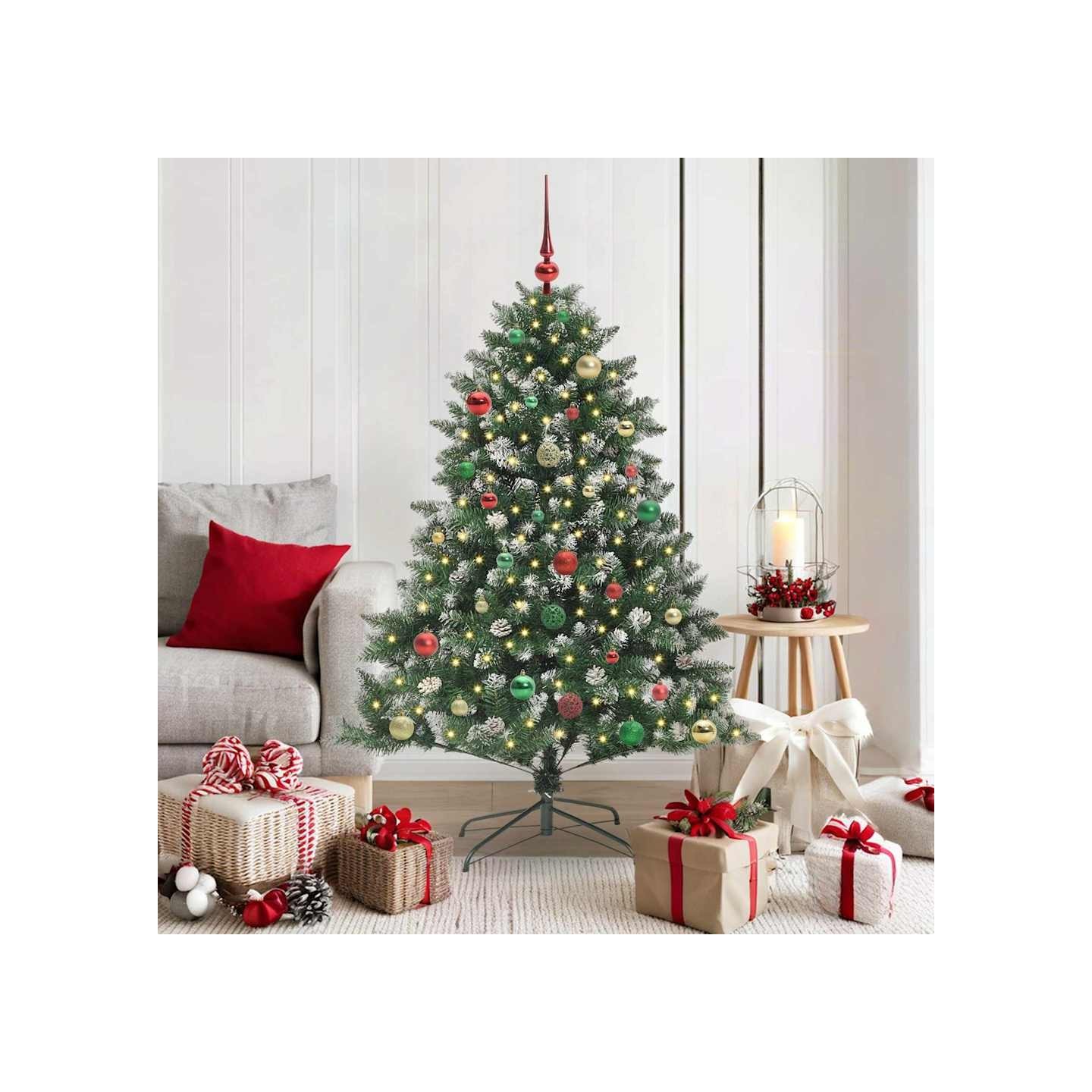 Sapin de Noël artificiel Vert 150 cm PVC, plastique et acier