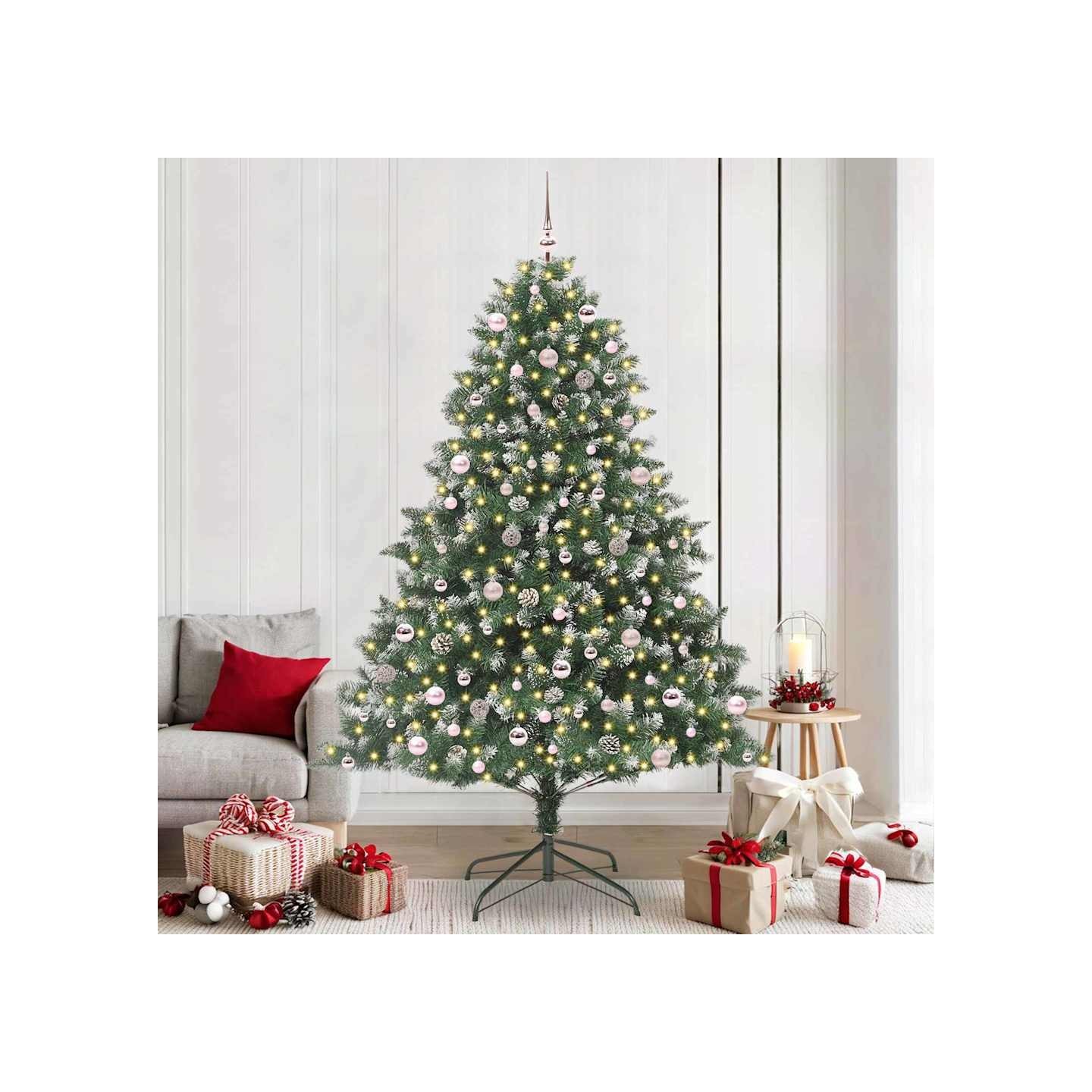 Sapin de Noël artificiel Vert 240 cm PVC, plastique et acier