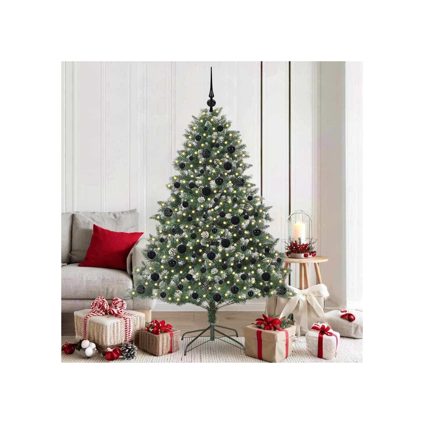 Sapin de Noël artificiel Vert 180 cm PVC, plastique et acier