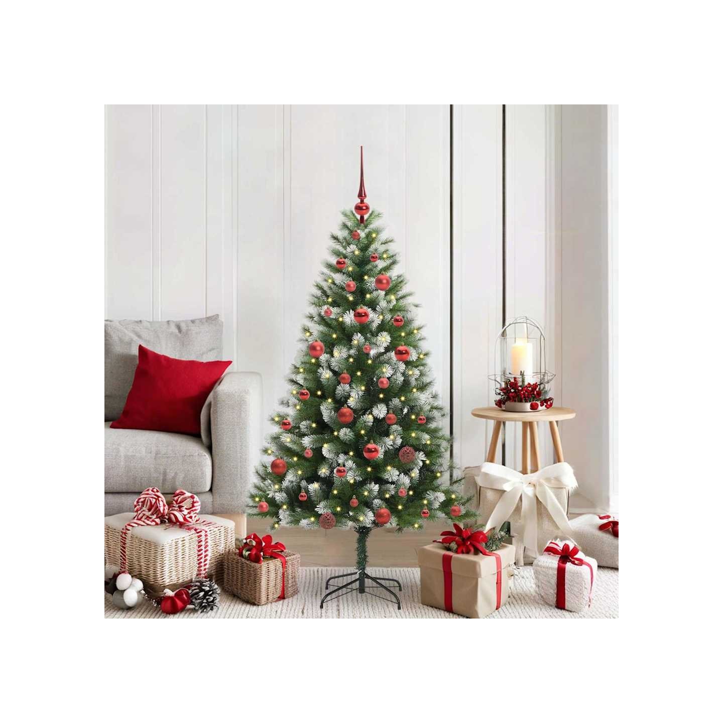 Arbre de Noël artificiel avec neige artificielle 150 LED