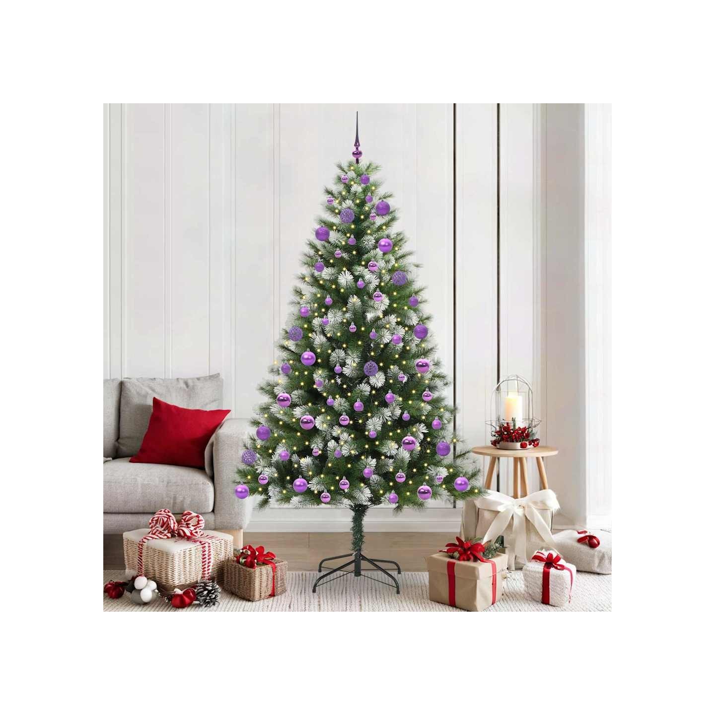 Arbre de Noël artificiel avec neige artificielle 300 LED