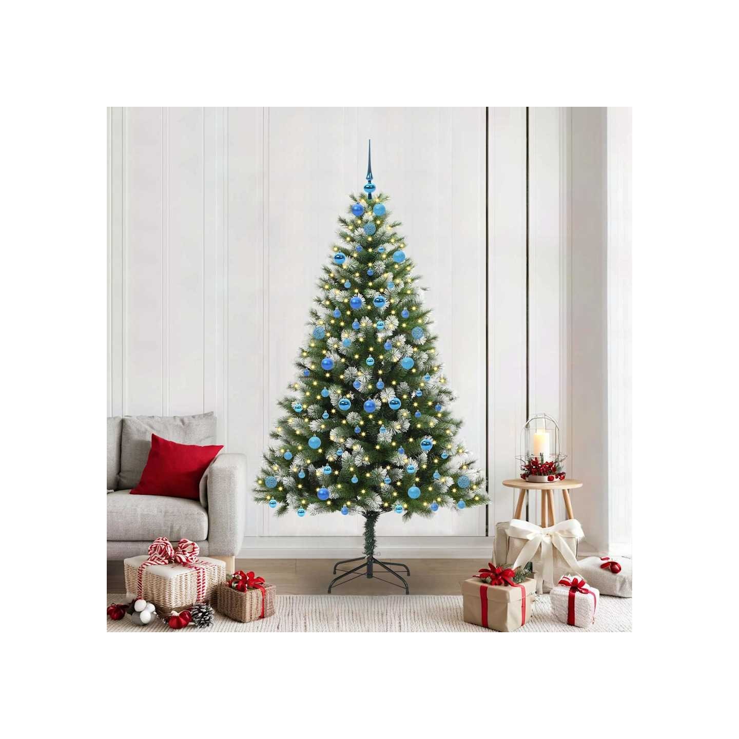 Arbre de Noël artificiel avec neige artificielle 300 LED