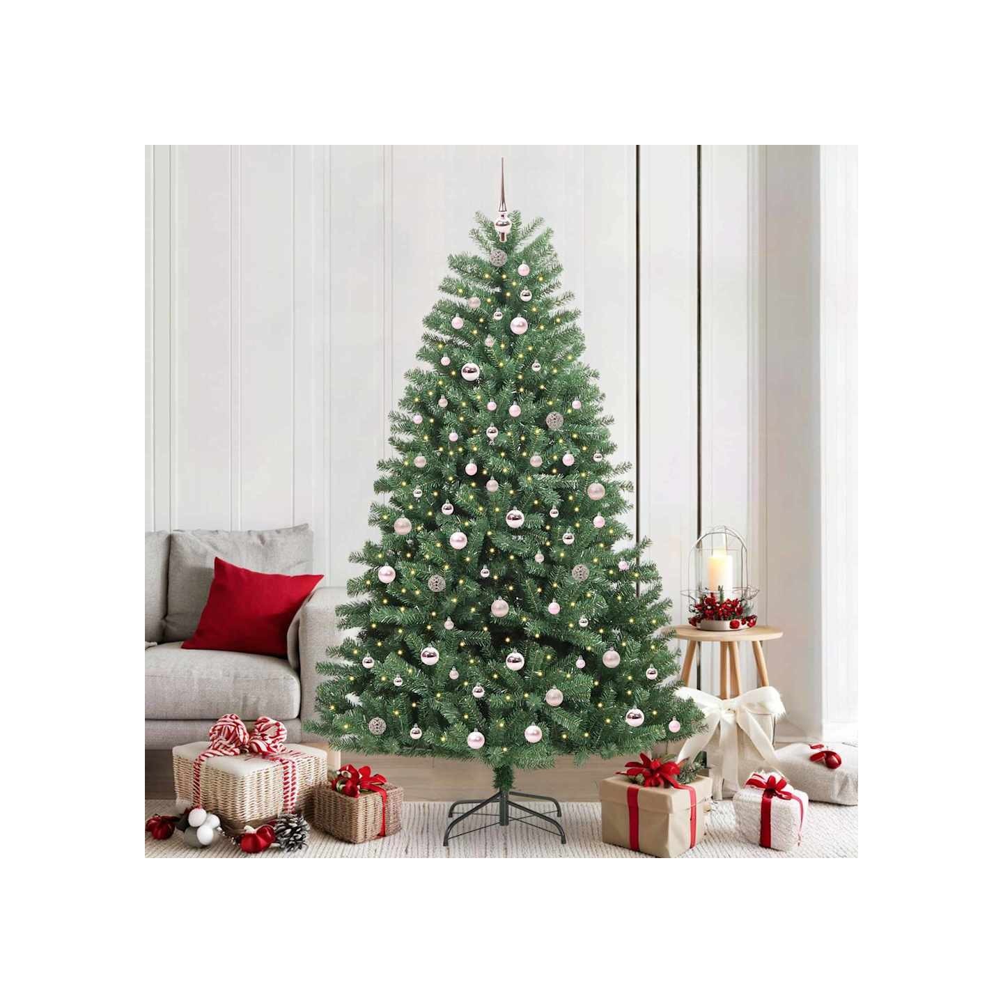Sapin de Noël Artificiel à Branches Articulées Vert 210 cm