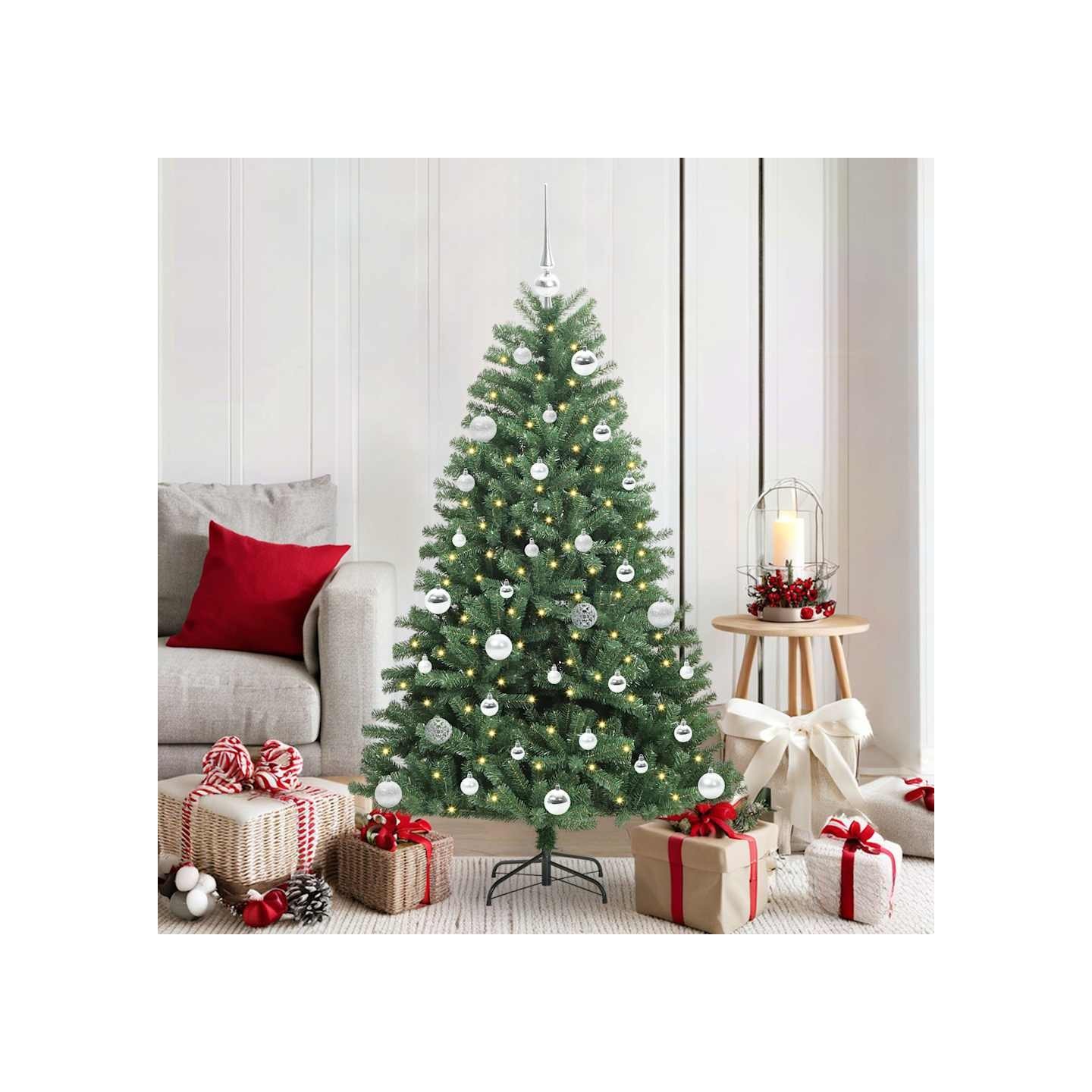 Sapin de Noël Artificiel à Branches Articulées Vert 150 cm