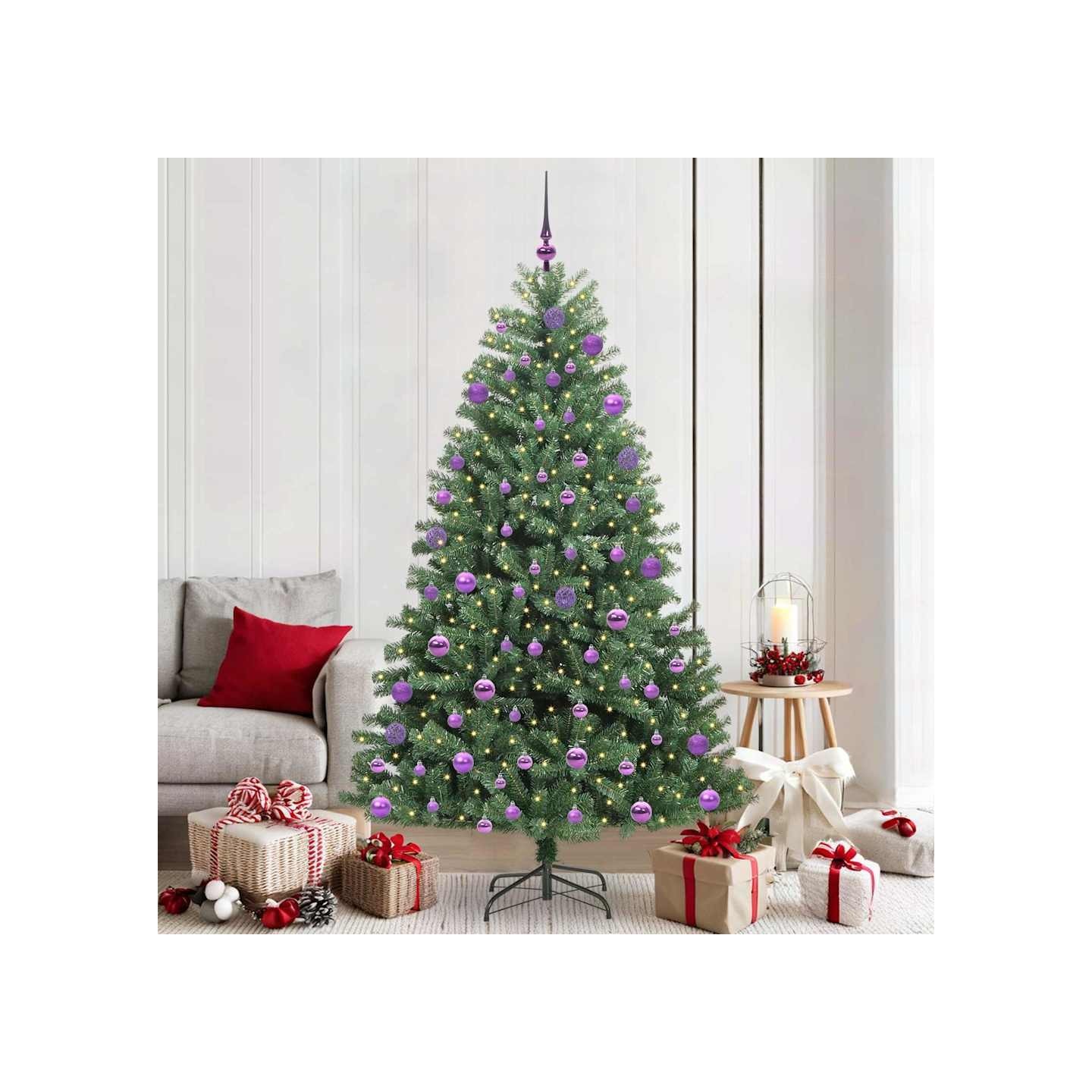 Sapin de Noël Artificiel à Branches Articulées Vert 210 cm