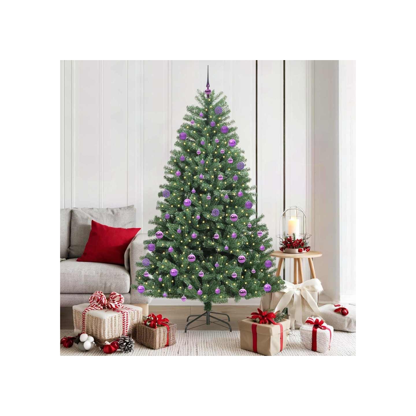 Sapin de Noël Artificiel à Branches Articulées Vert 180 cm