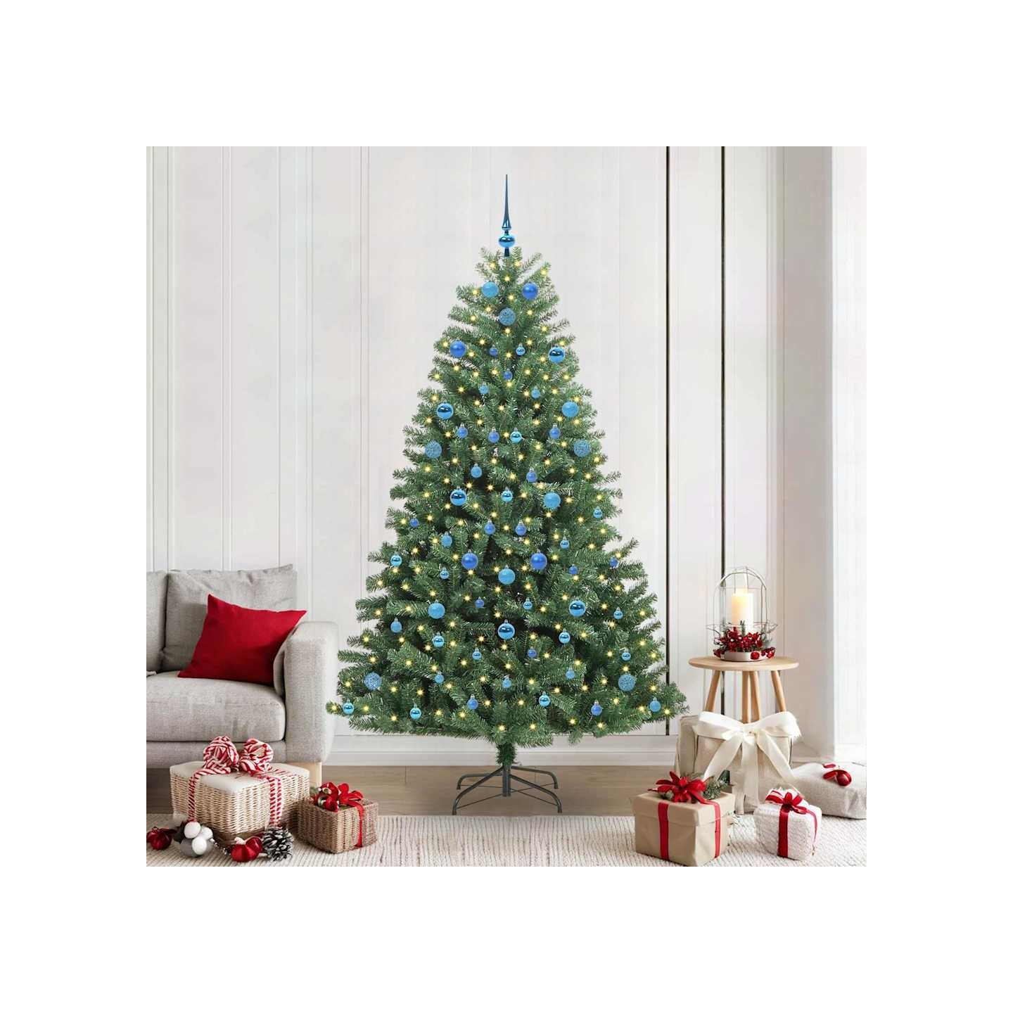 Sapin de Noël Artificiel à Branches Articulées Vert 210 cm