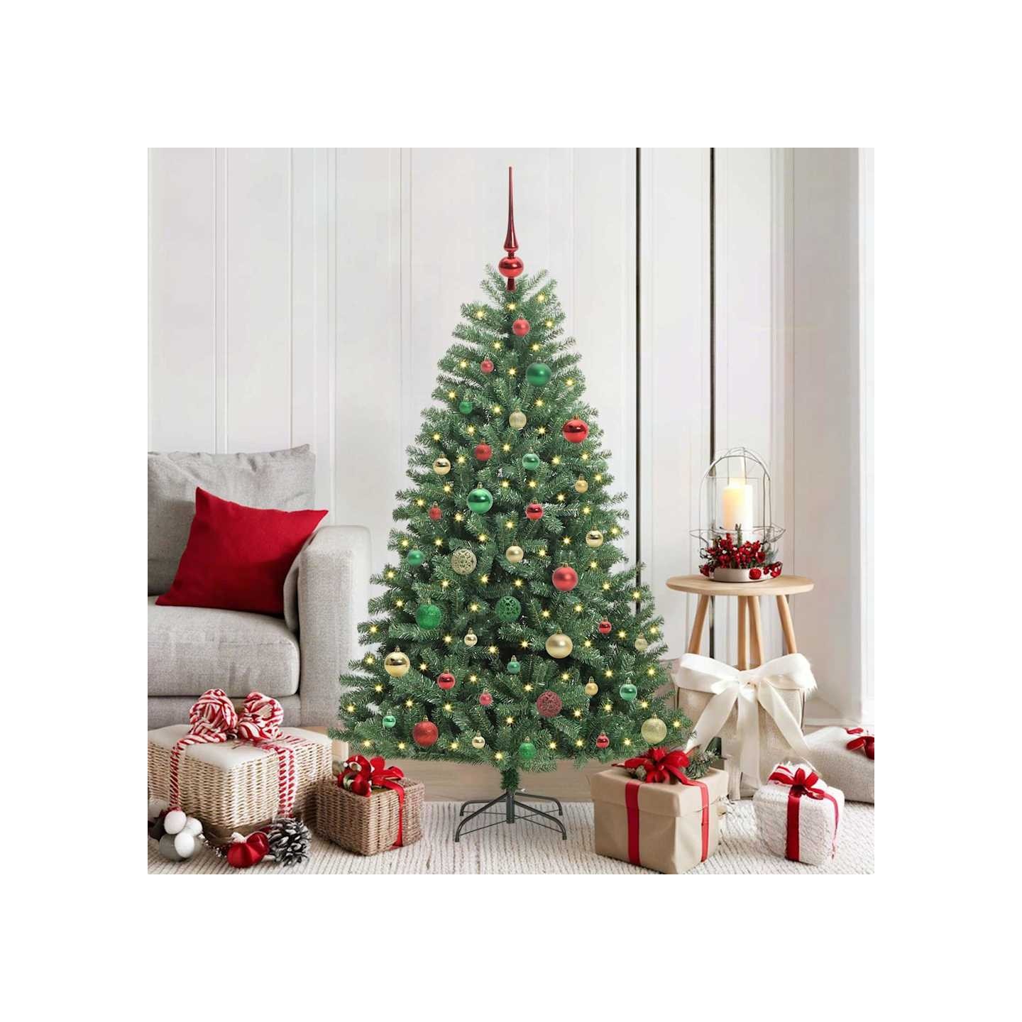 Sapin de Noël Artificiel à Branches Articulées Vert 150 cm