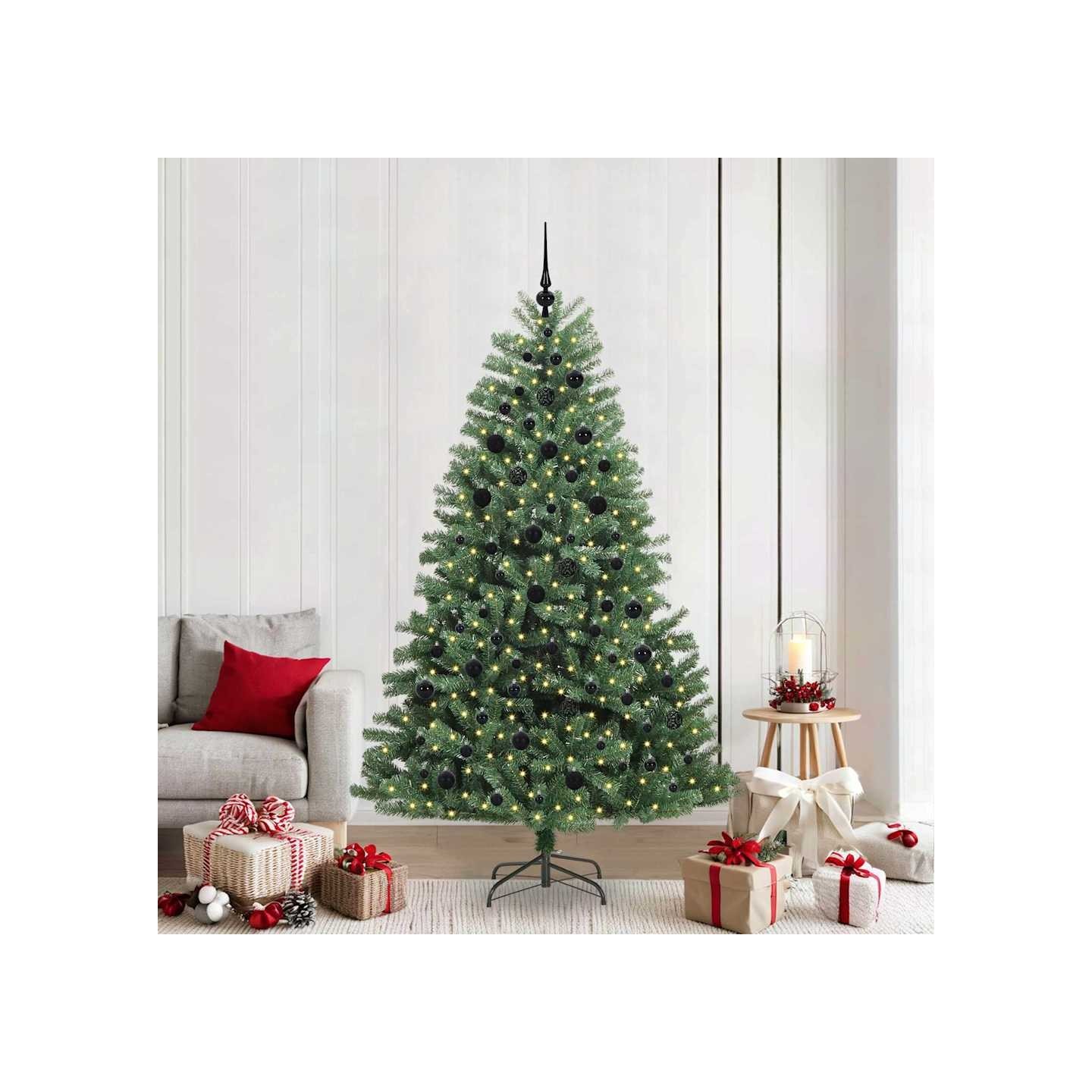 Sapin de Noël Artificiel à Branches Articulées Vert 210 cm