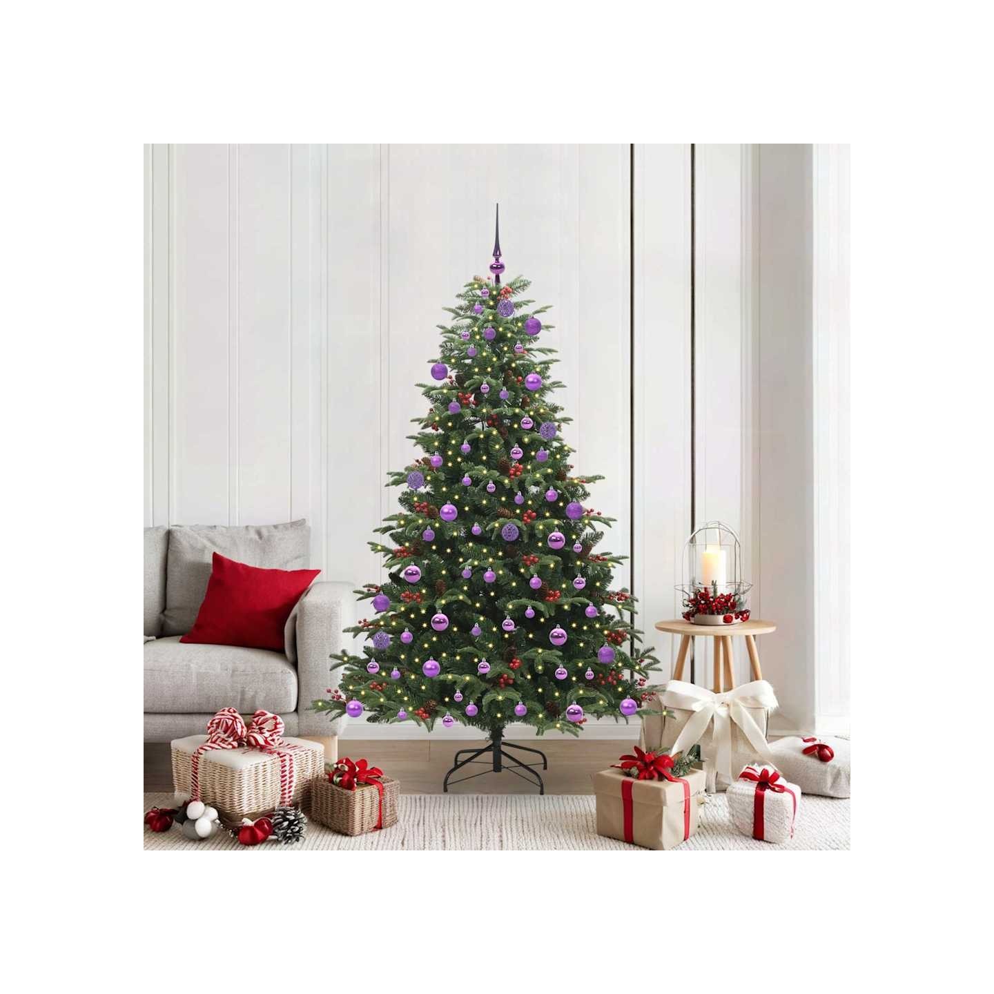 Sapin de Noël artificiel Vert 180 cm PVC, métal et plastique