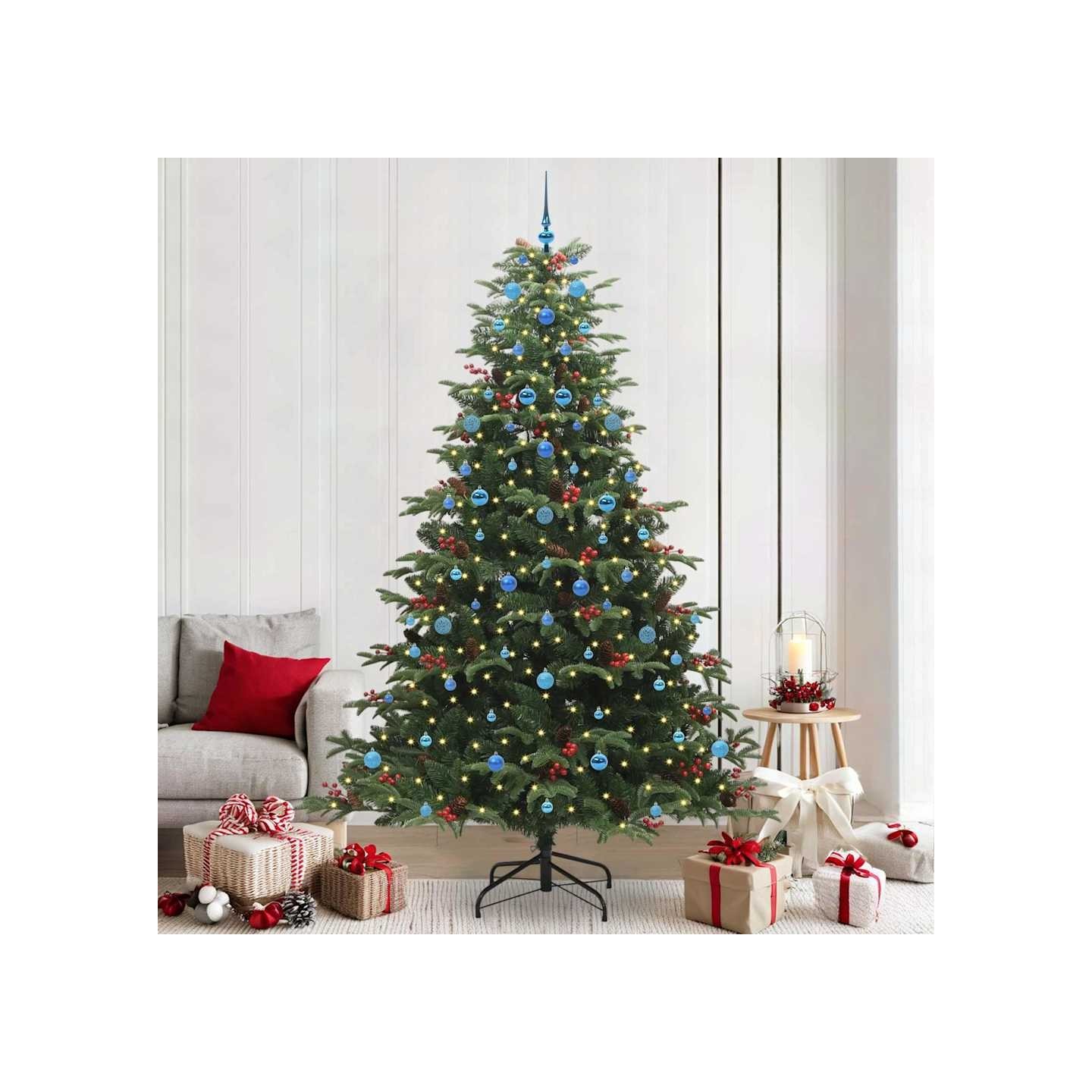 Sapin de Noël artificiel Vert 240 cm PVC, métal et plastique