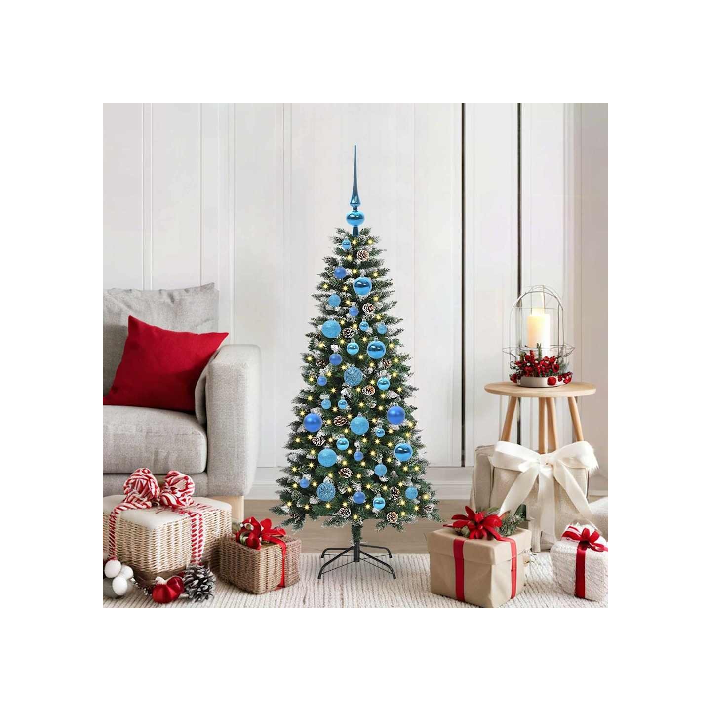 Sapin de Noël artificiel Vert 120 cm PVC, plastique et acier