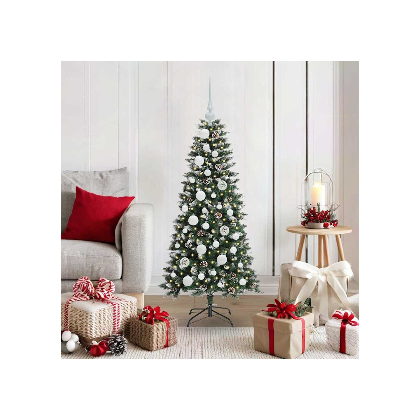 Sapin de Noël artificiel Vert 120 cm PVC, plastique et acier