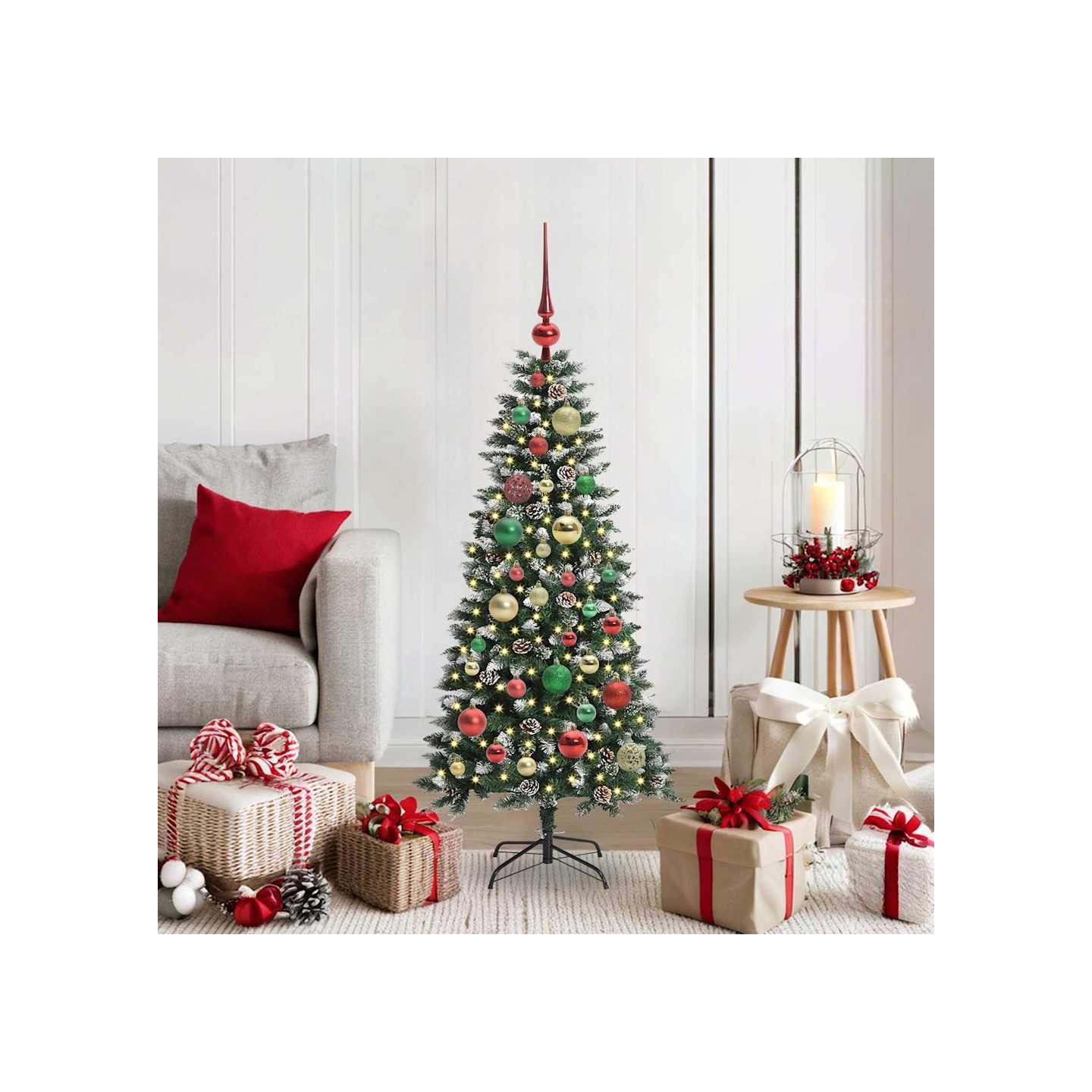 Sapin de Noël artificiel Vert 120 cm PVC, plastique et acier