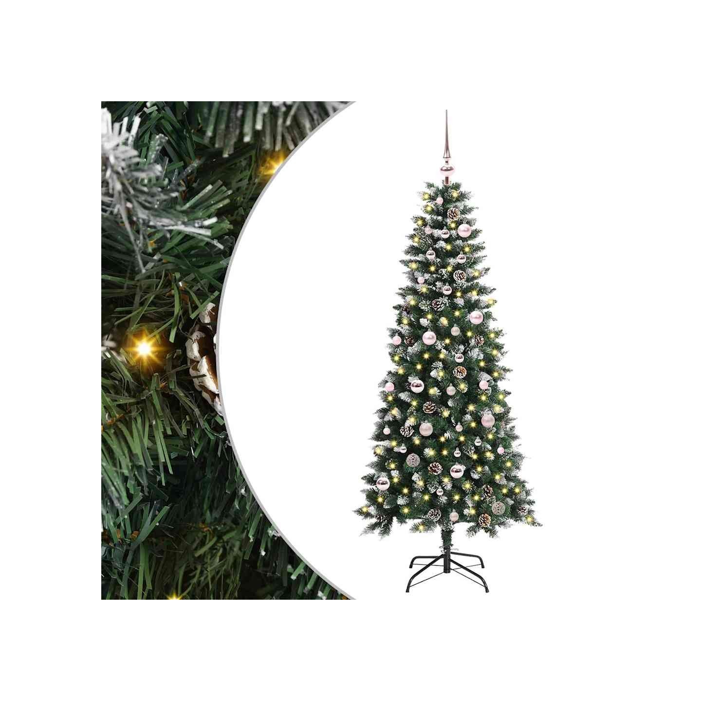 Sapin de Noël artificiel Vert 150 cm PVC, plastique et acier