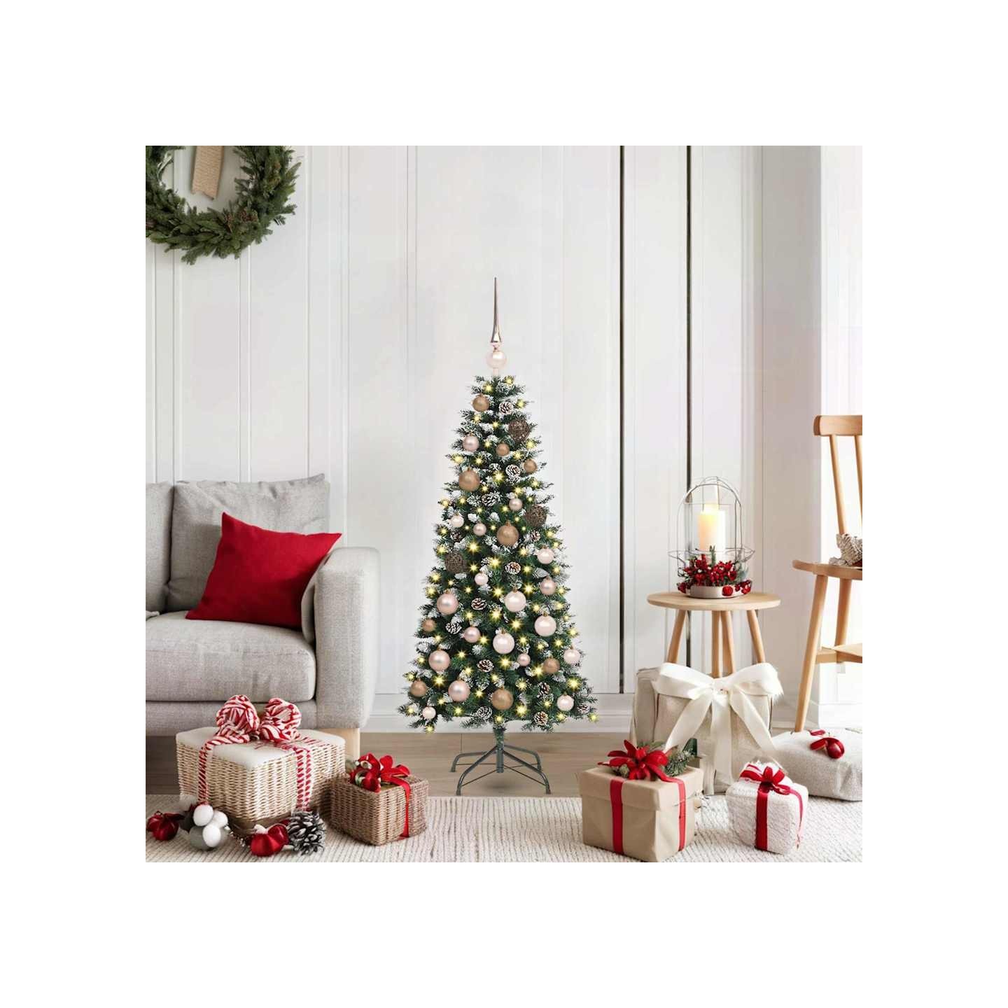 Sapin de Noël artificiel Vert 120 cm PVC, plastique et acier