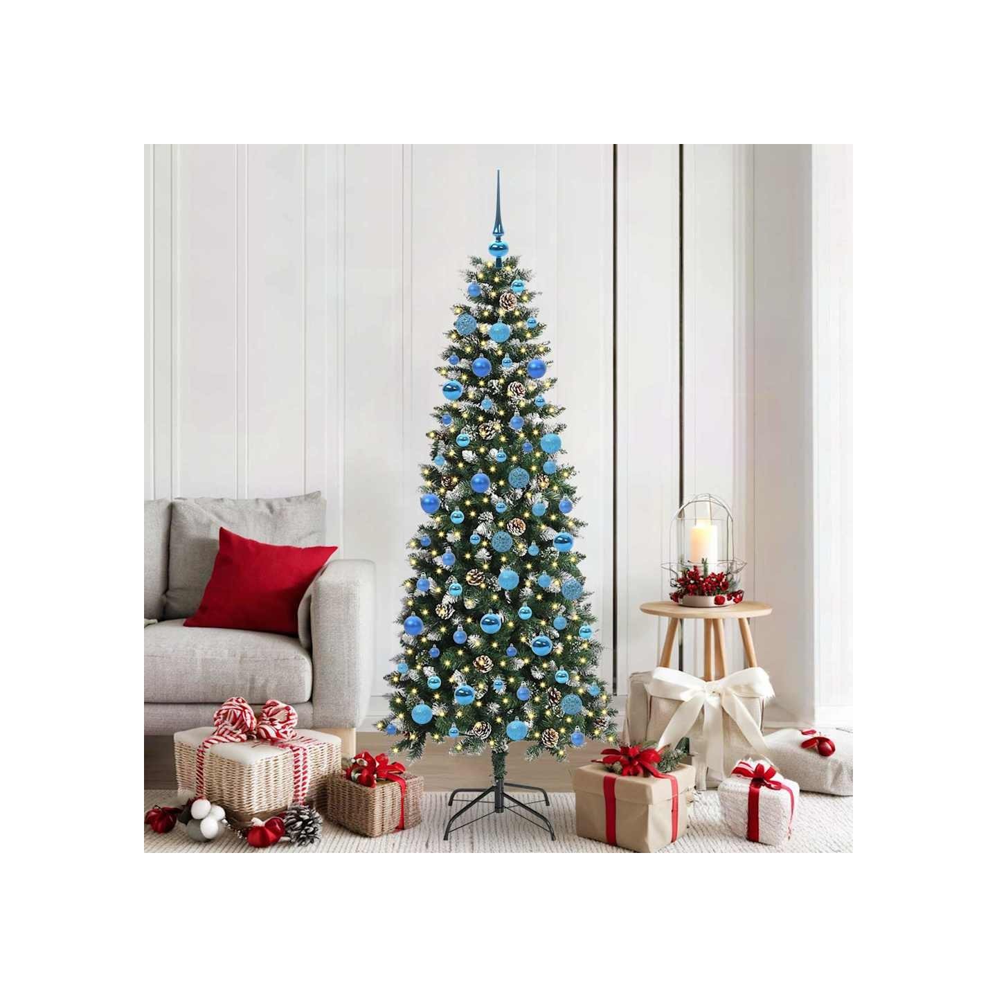 Sapin de Noël artificiel Vert 180 cm PVC, plastique et acier