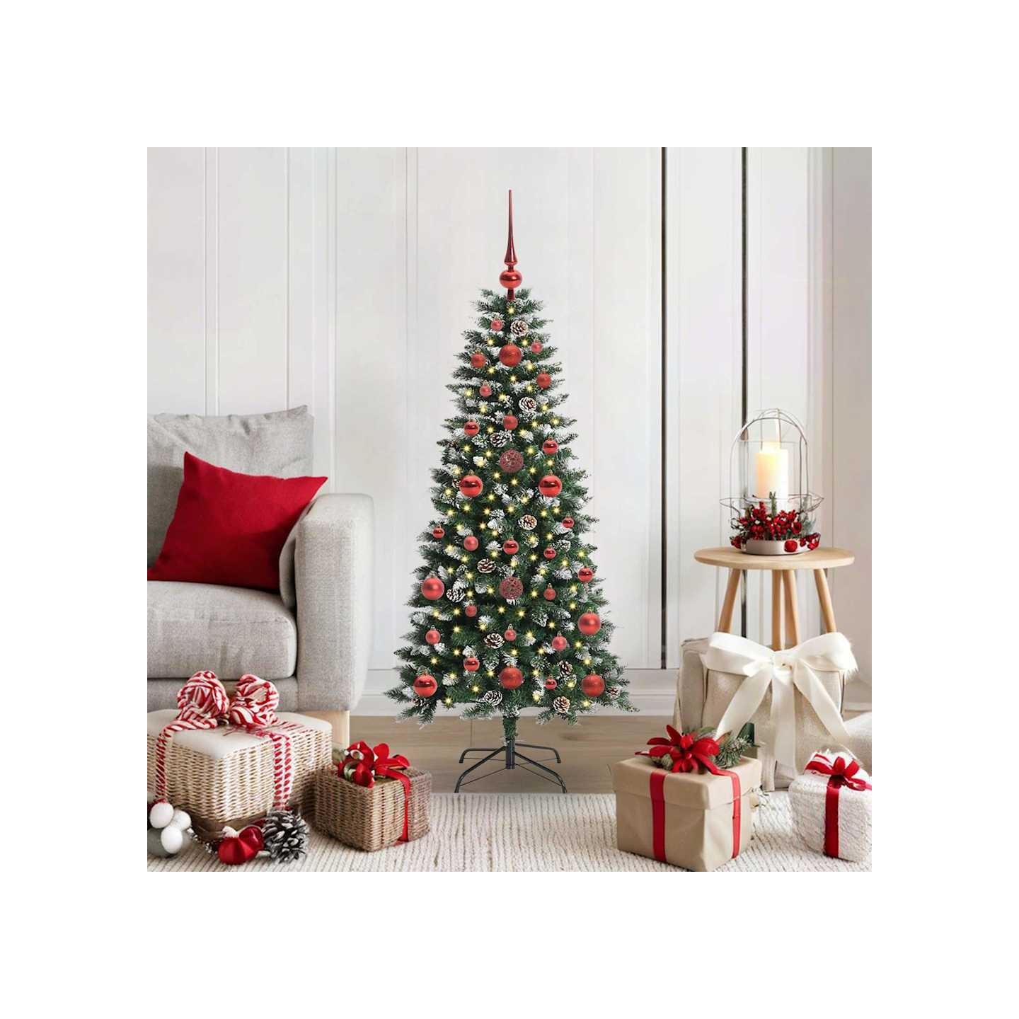 Sapin de Noël artificiel Vert 120 cm PVC, plastique et acier