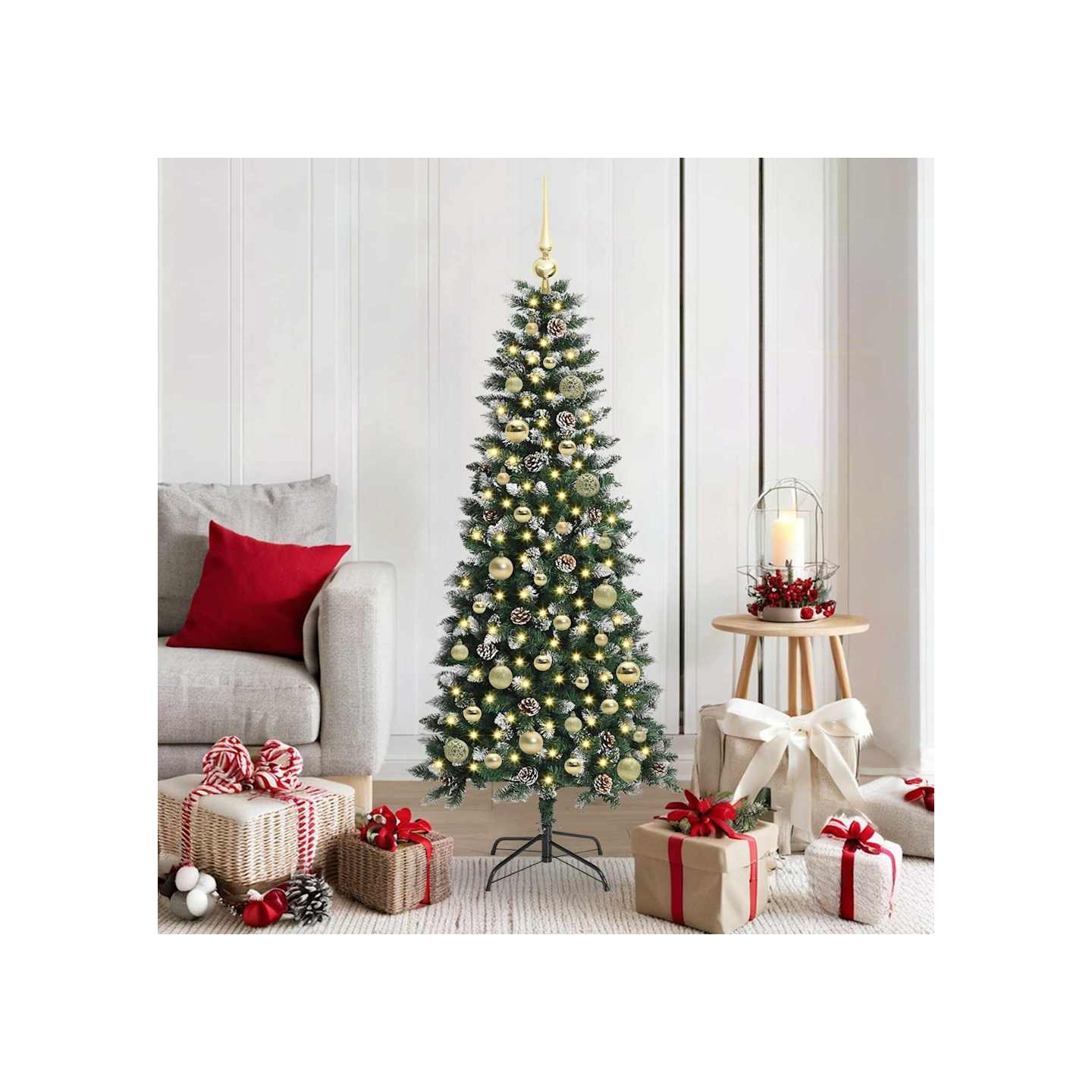 Sapin de Noël artificiel Vert 150 cm PVC, plastique et acier