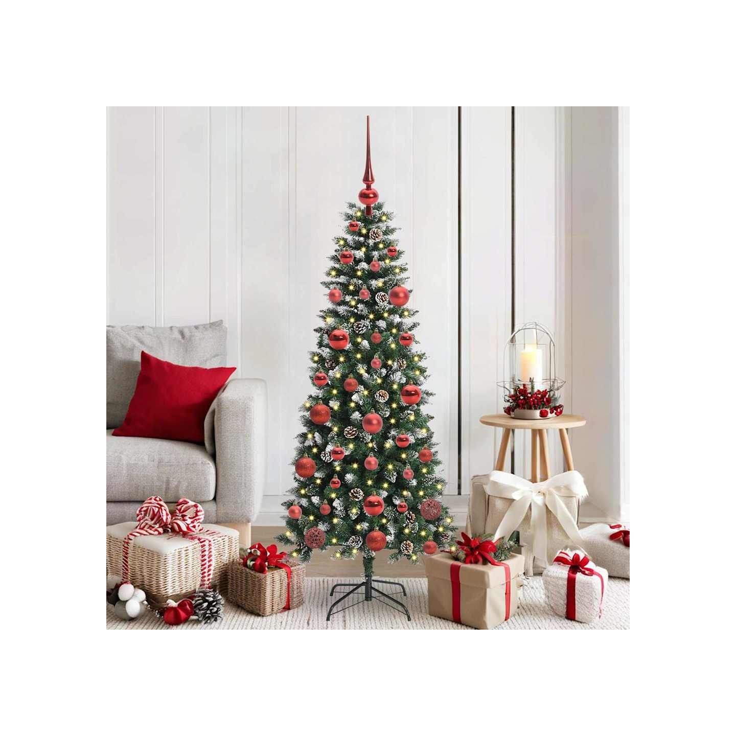 Sapin de Noël artificiel Vert 150 cm PVC, plastique et acier