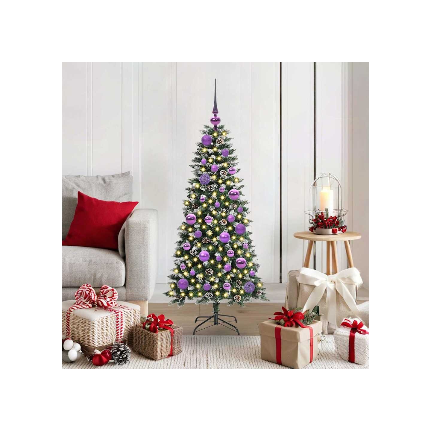 Sapin de Noël artificiel Vert 120 cm PVC, plastique et acier