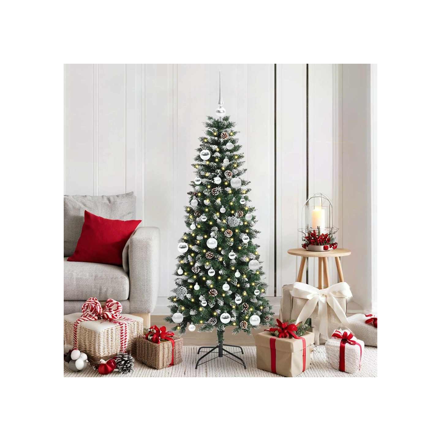 Sapin de Noël artificiel Vert 150 cm PVC, plastique et acier