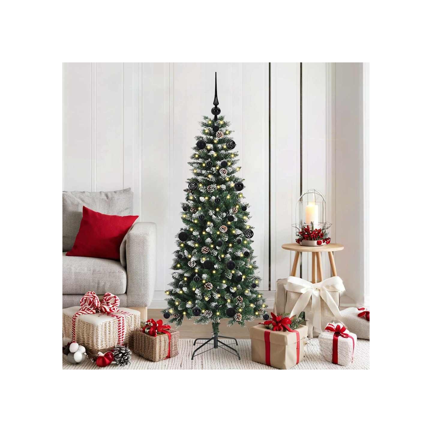 Sapin de Noël artificiel Vert 150 cm PVC, plastique et acier