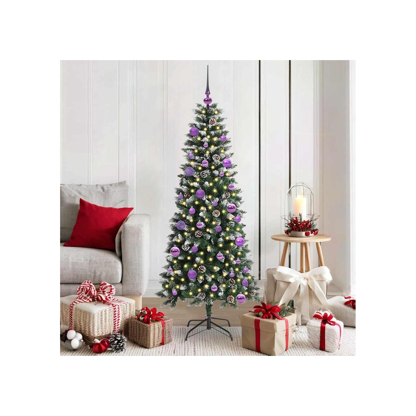 Sapin de Noël artificiel Vert 150 cm PVC, plastique et acier