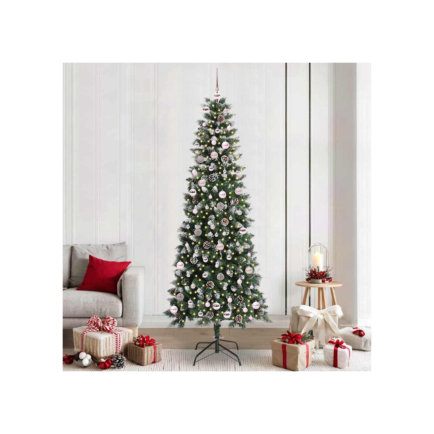 Sapin de Noël artificiel Vert 240 cm PVC, plastique et acier