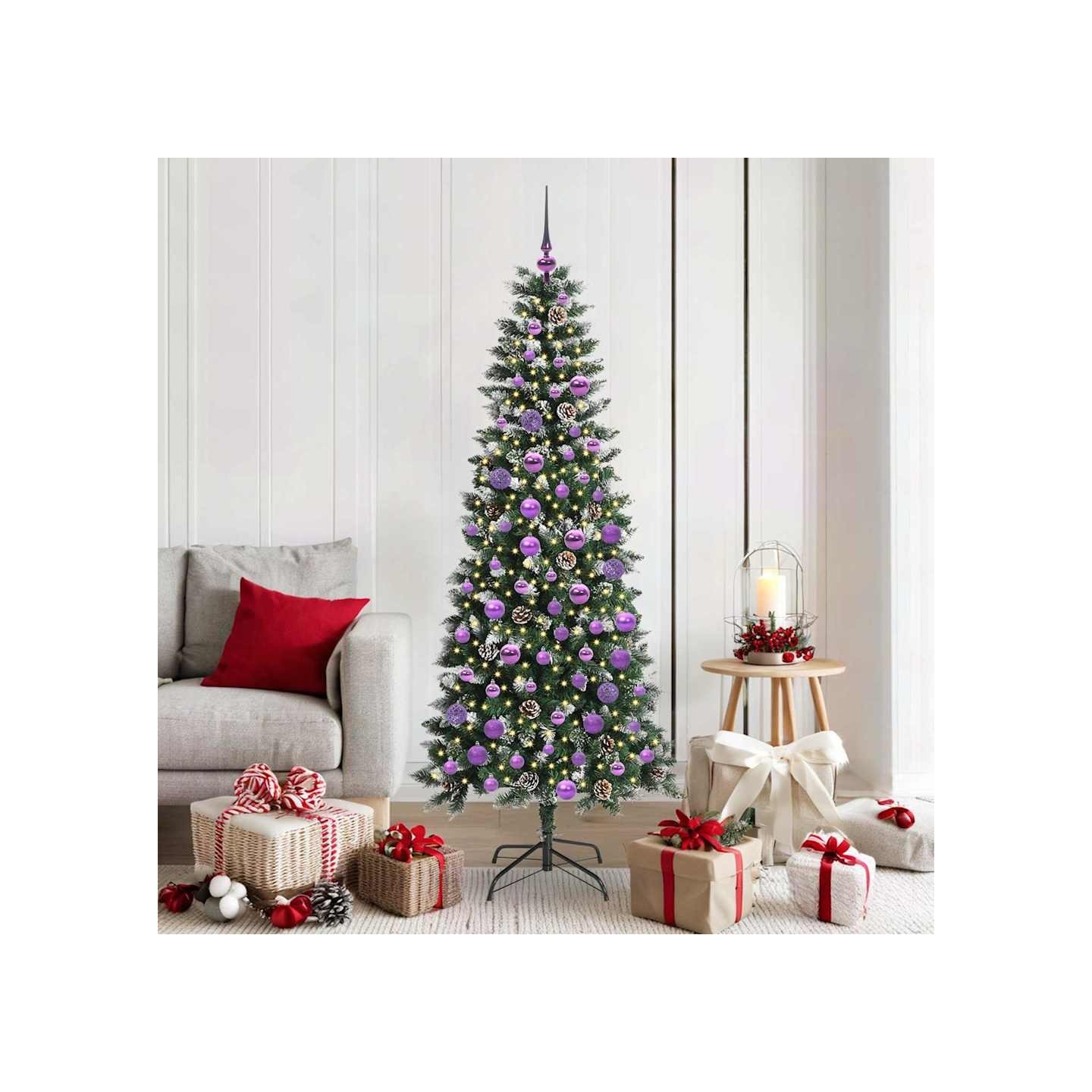 Sapin de Noël artificiel Vert 180 cm PVC, plastique et acier
