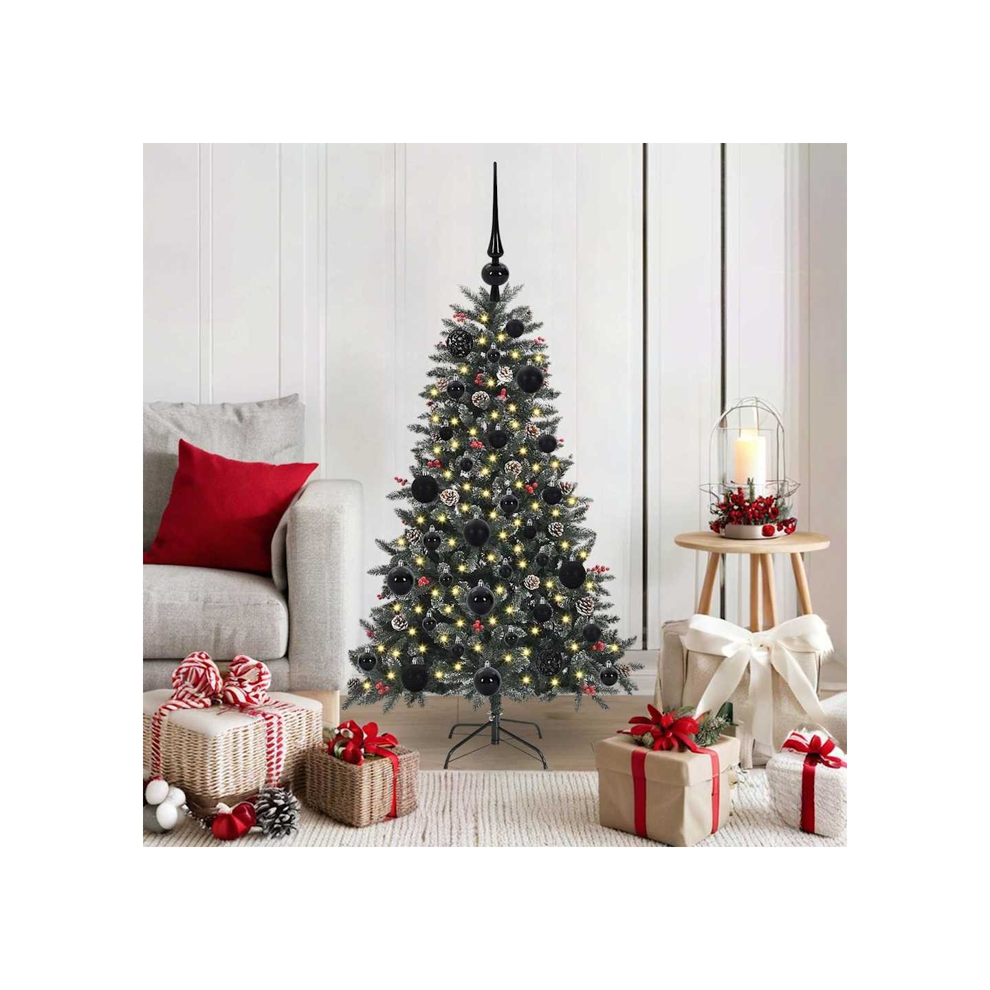 Sapin de Noël artificiel Vert 120 cm PVC, plastique et acier