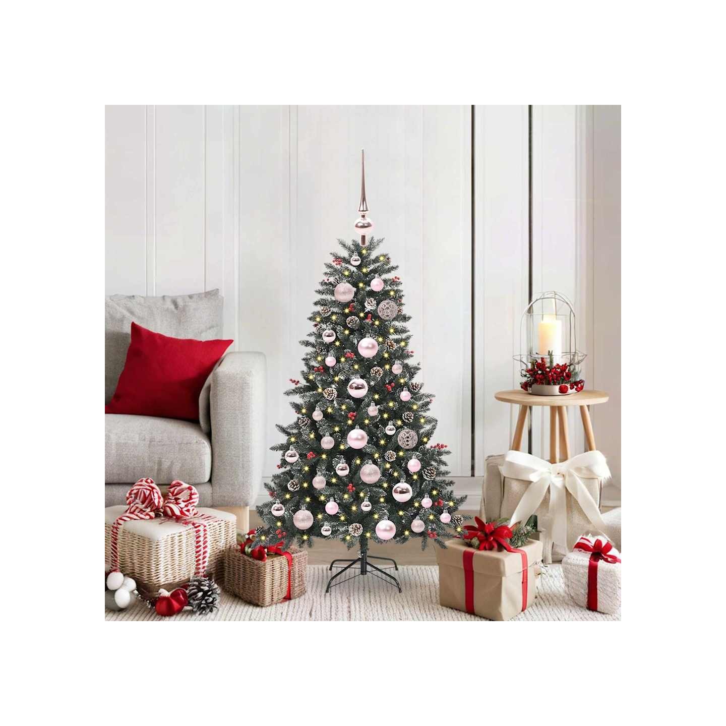 Sapin de Noël artificiel Vert 120 cm PVC, plastique et acier