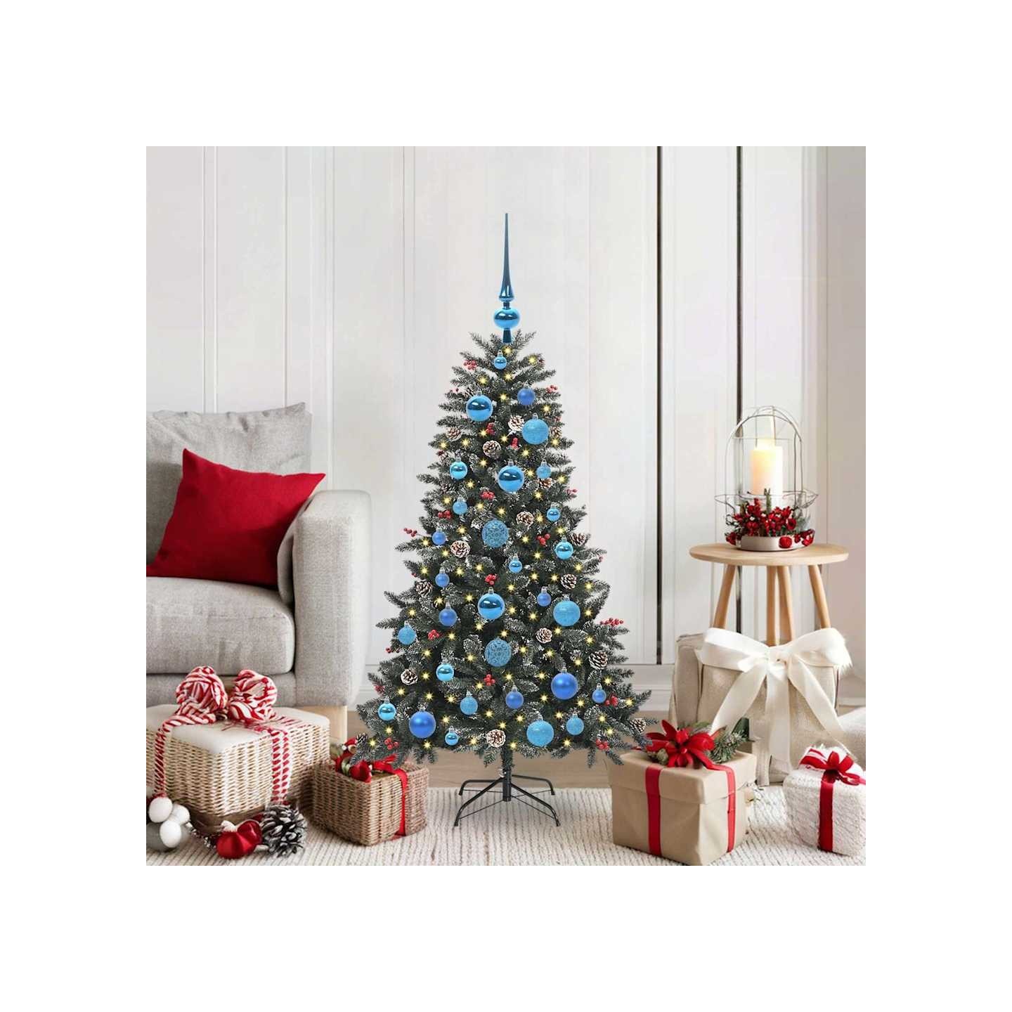 Sapin de Noël artificiel Vert 120 cm PVC, plastique et acier
