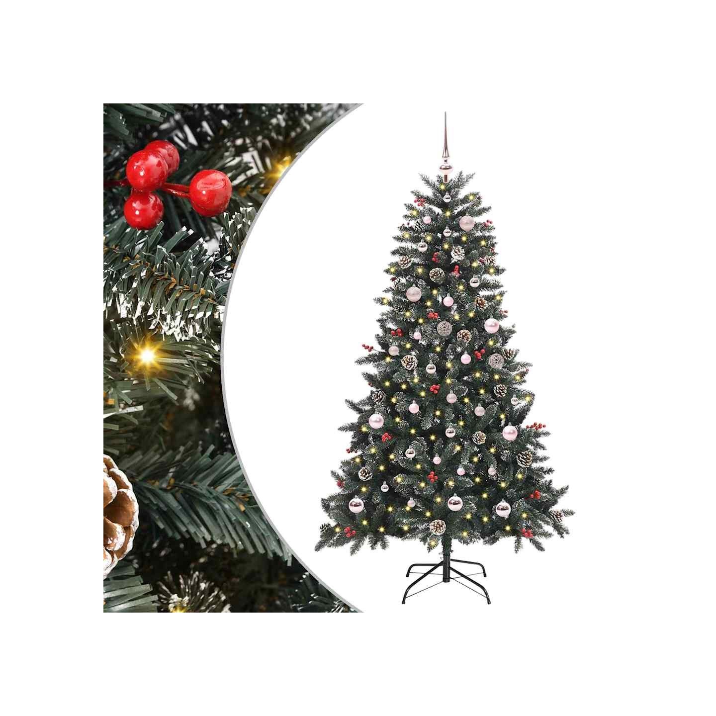 Sapin de Noël artificiel Vert 150 cm PVC, plastique et acier