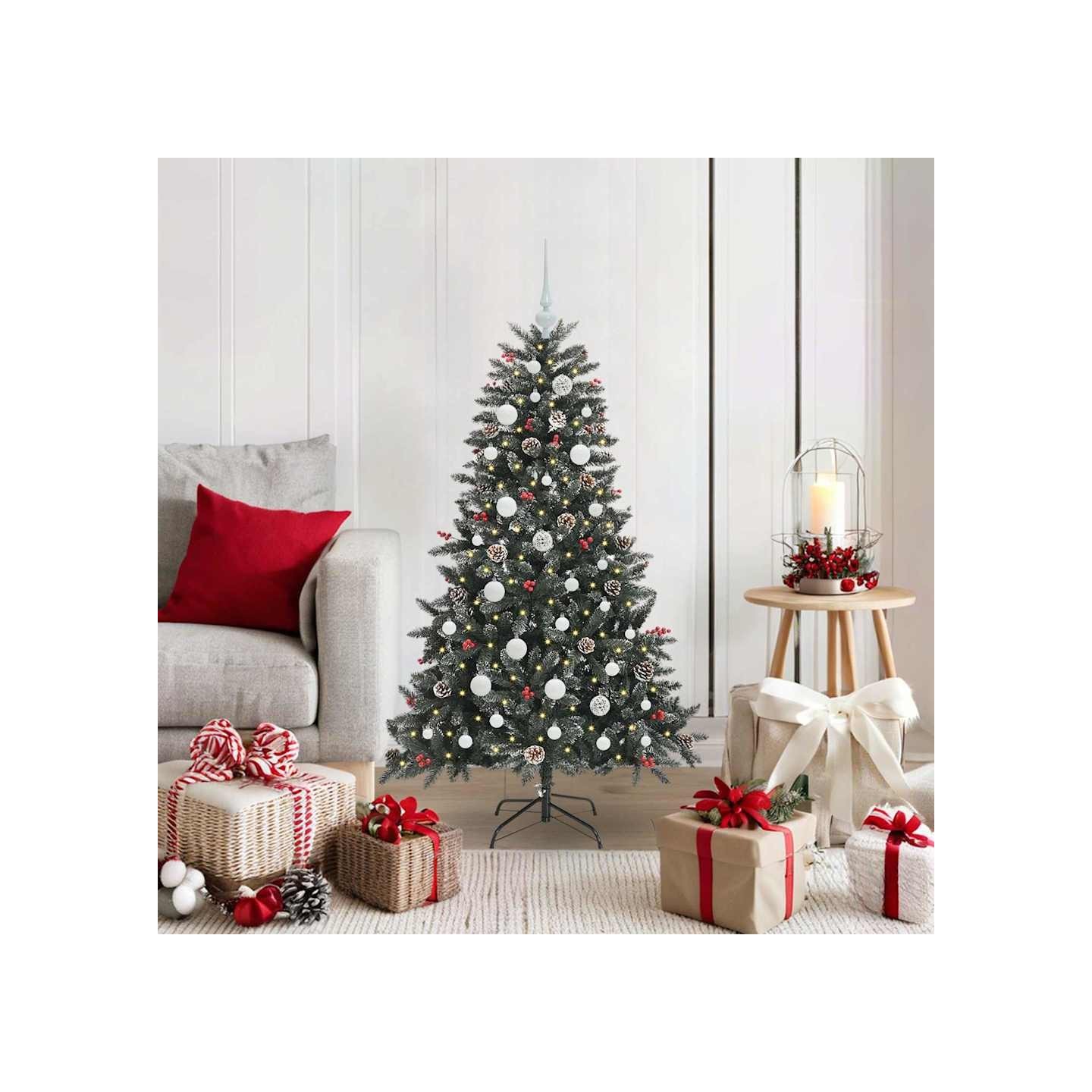 Sapin de Noël artificiel Vert 120 cm PVC, plastique et acier